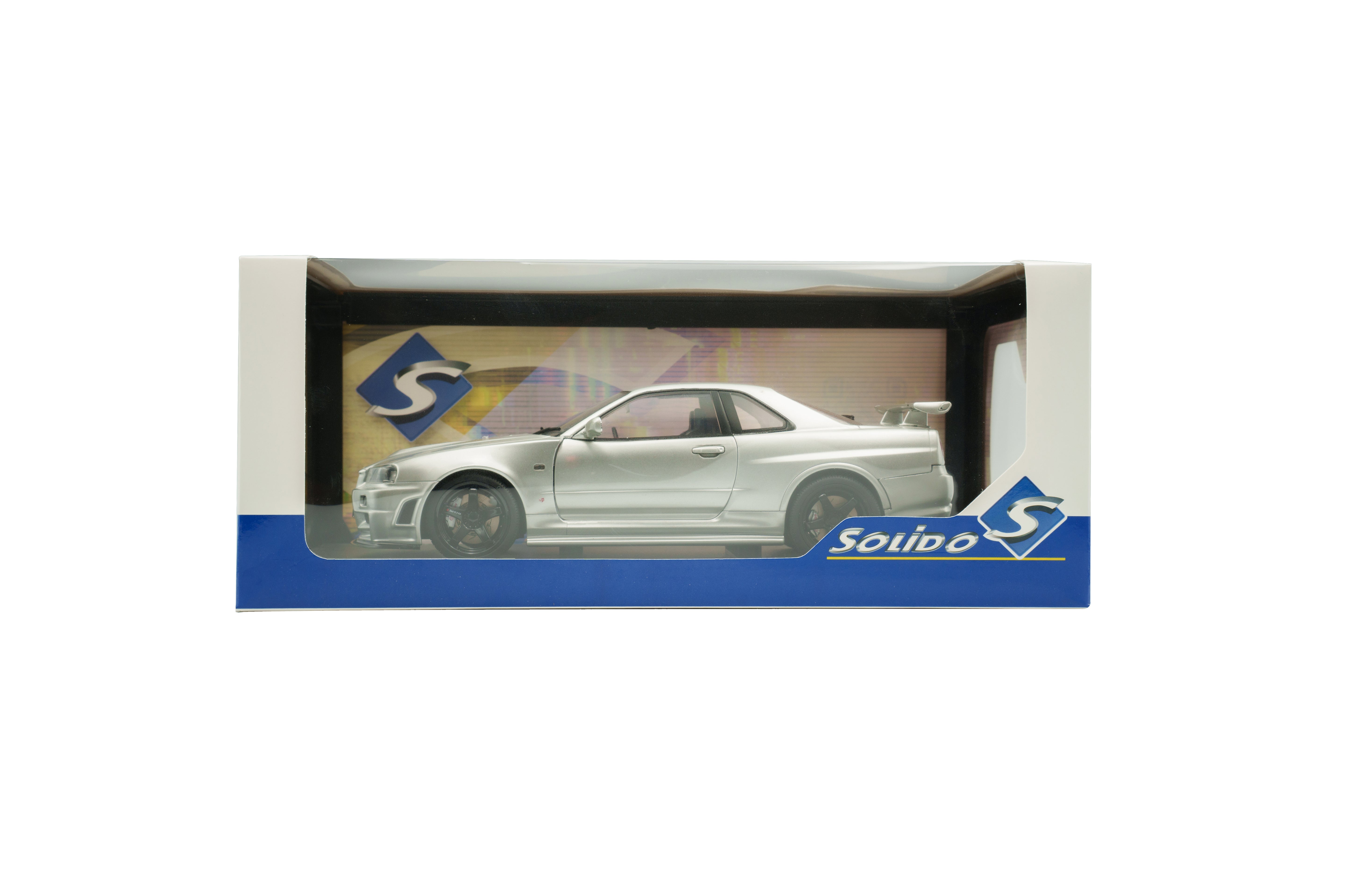 Solido S1804312 Voiture miniature collection 1/18 Nissan Skyline GT-R (BNR34) with NISMO Parts – 1999
