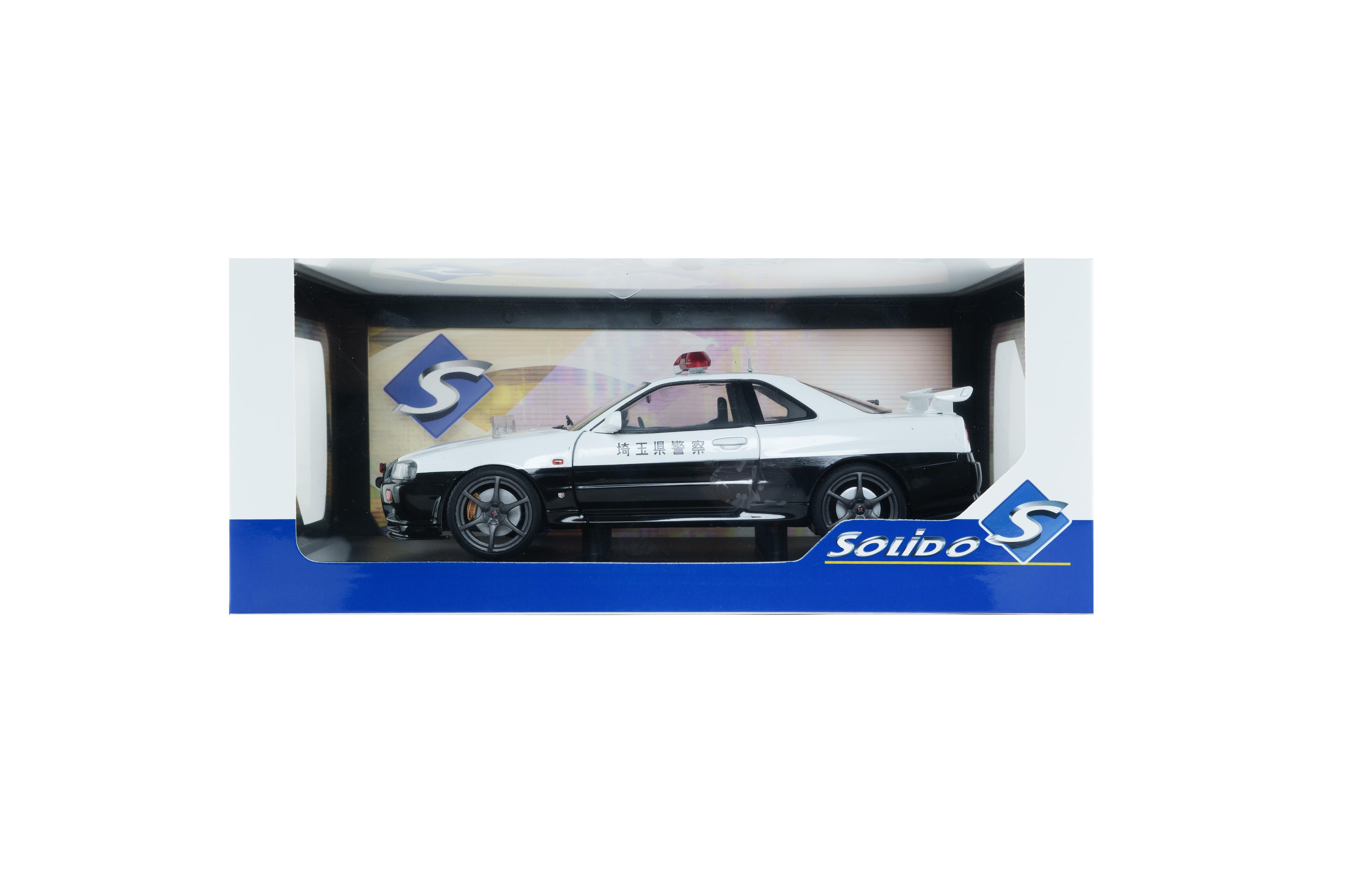Solido S1804317 Voiture miniature collection 1/18 Nissan Skyline GT-R (BNR34) Police Japon 1999 - Breizh Modélisme.