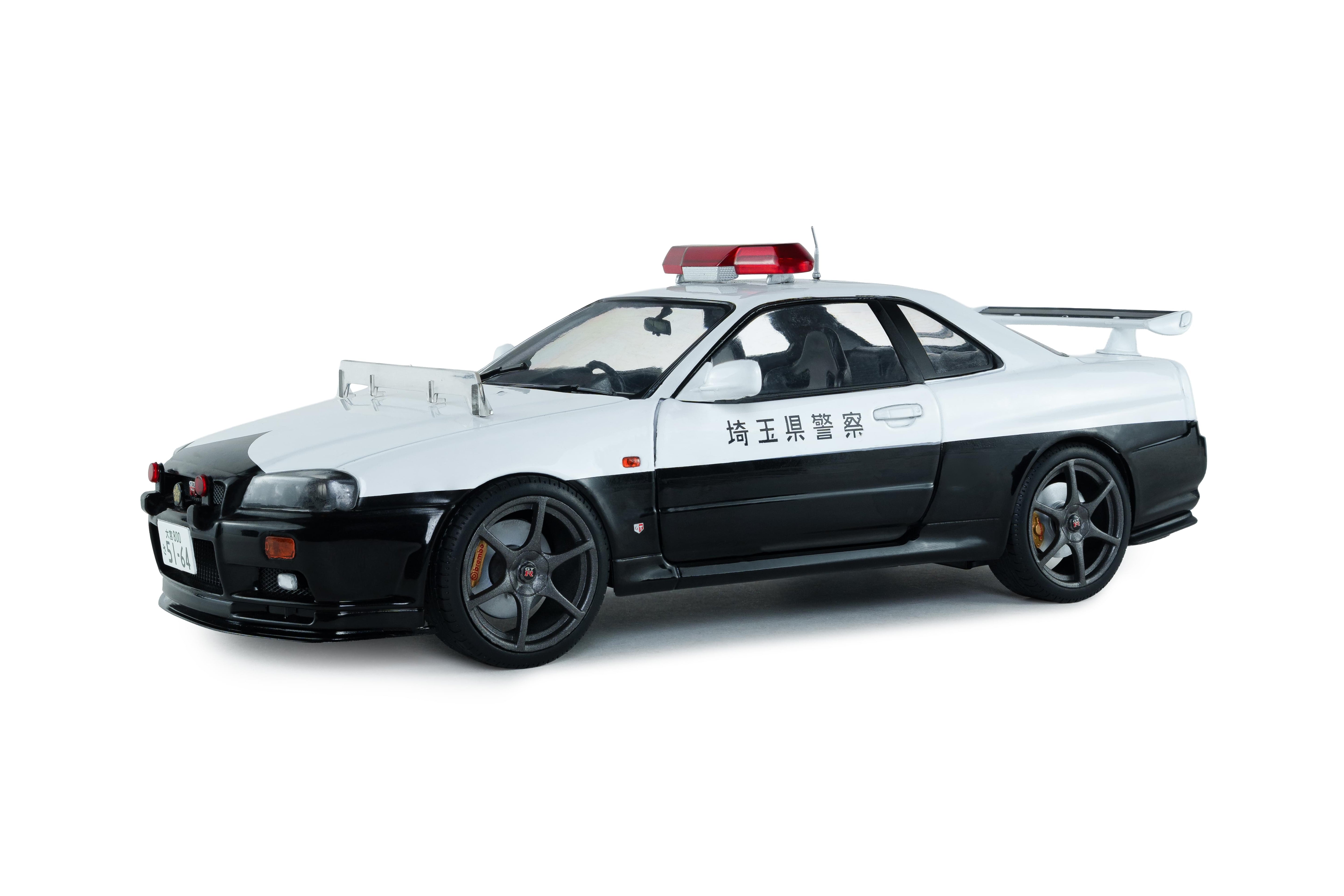 Solido S1804317 Voiture miniature collection 1/18 Nissan Skyline GT-R (BNR34) Police Japon 1999 - Breizh Modélisme.