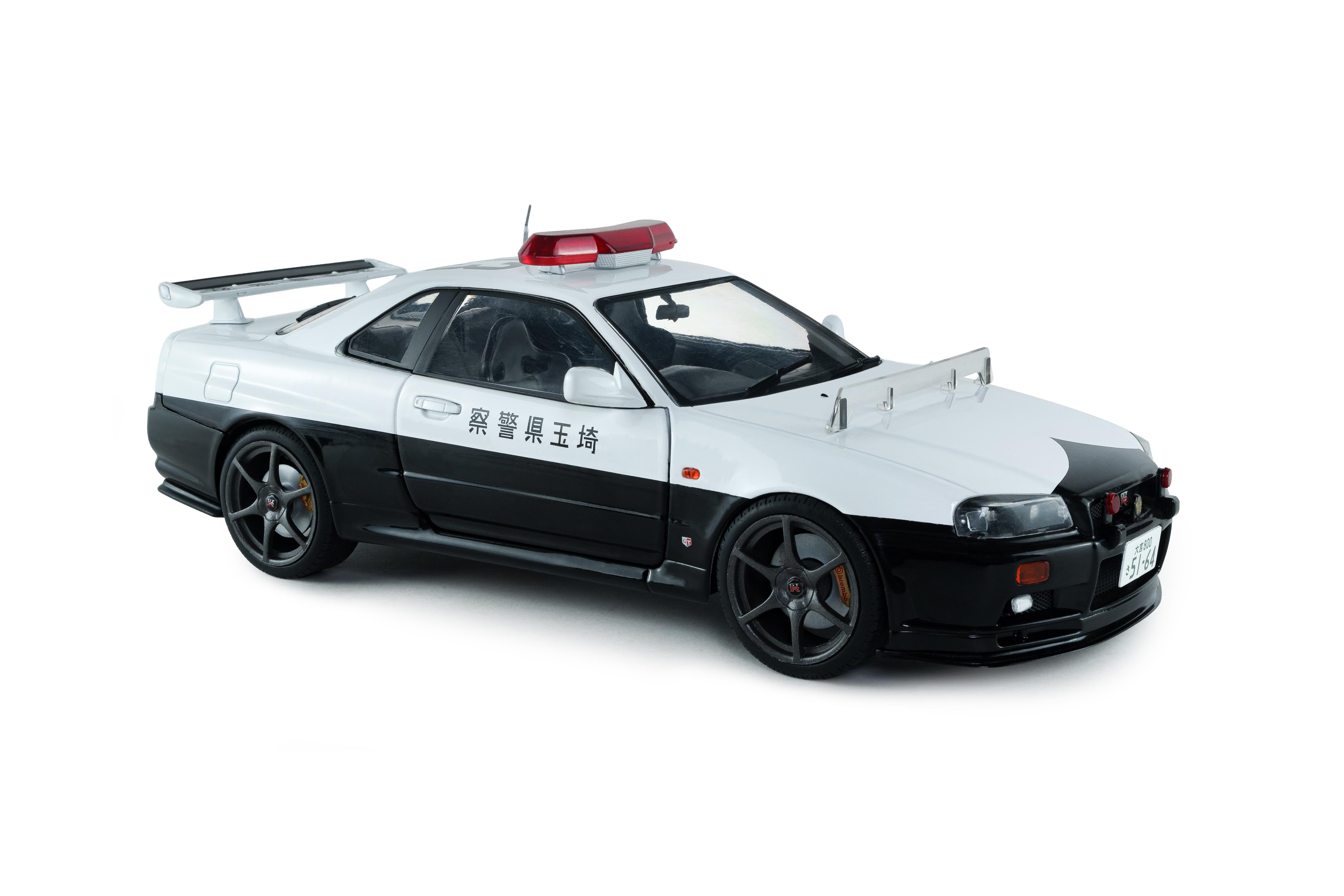 Solido S1804317 Voiture miniature collection 1/18 Nissan Skyline GT-R (BNR34) Police Japon 1999 - Breizh Modélisme.