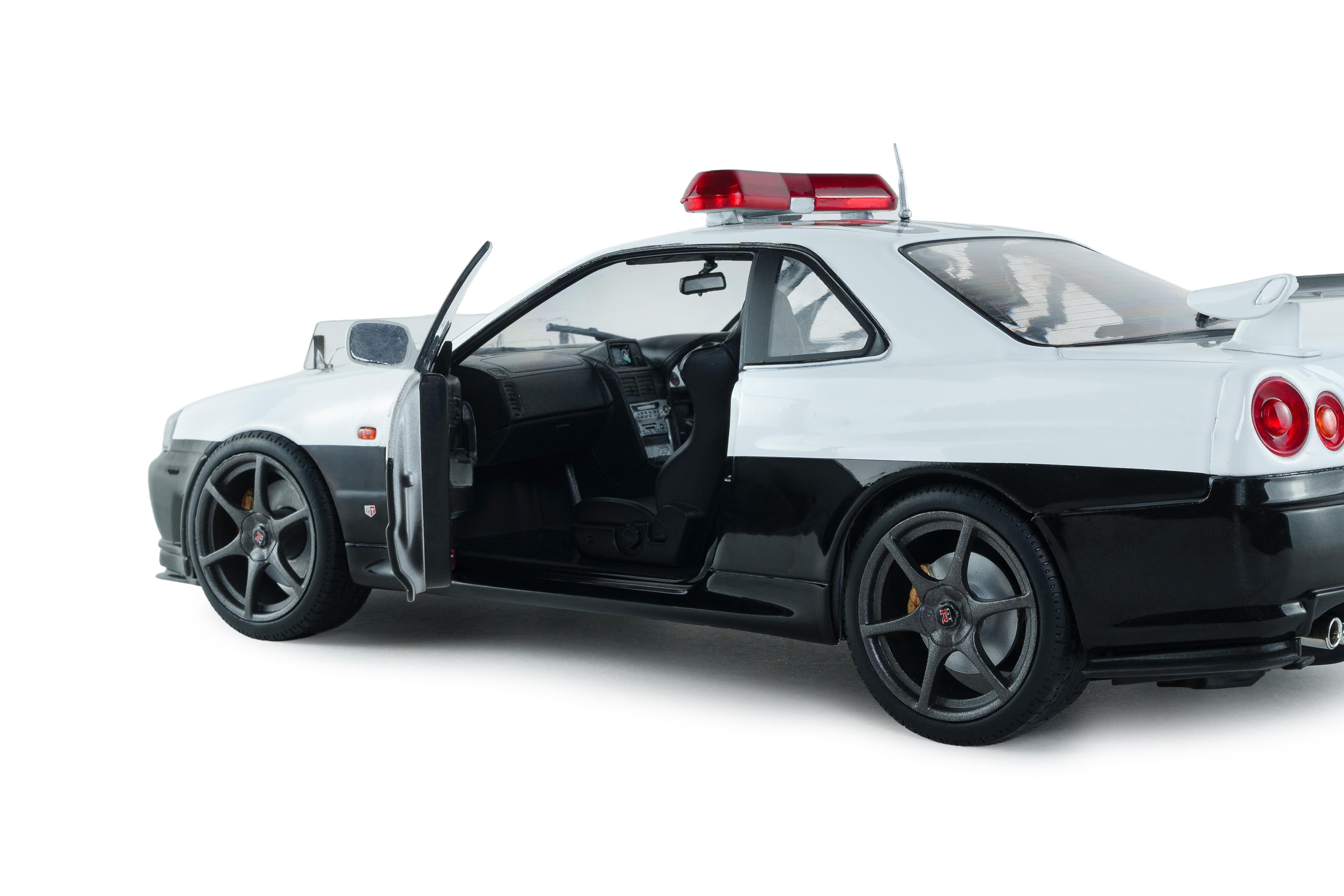 Solido S1804317 Voiture miniature collection 1/18 Nissan Skyline GT-R (BNR34) Police Japon 1999 - Breizh Modélisme.