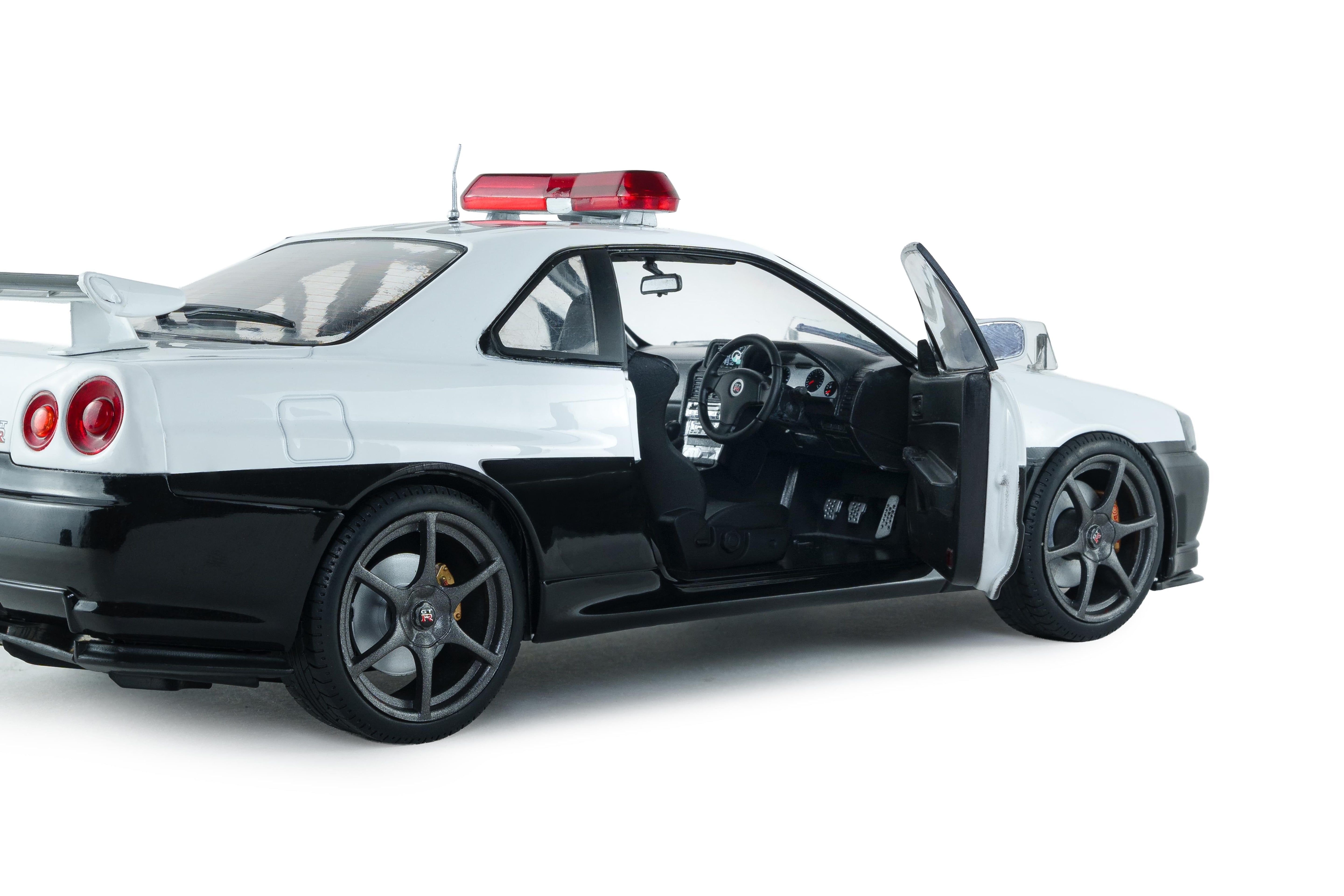 Solido S1804317 Voiture miniature collection 1/18 Nissan Skyline GT-R (BNR34) Police Japon 1999 - Breizh Modélisme.