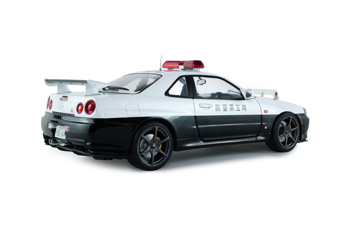 Solido S1804317 Voiture miniature collection 1/18 Nissan Skyline GT-R (BNR34) Police Japon 1999 - Breizh Modélisme.