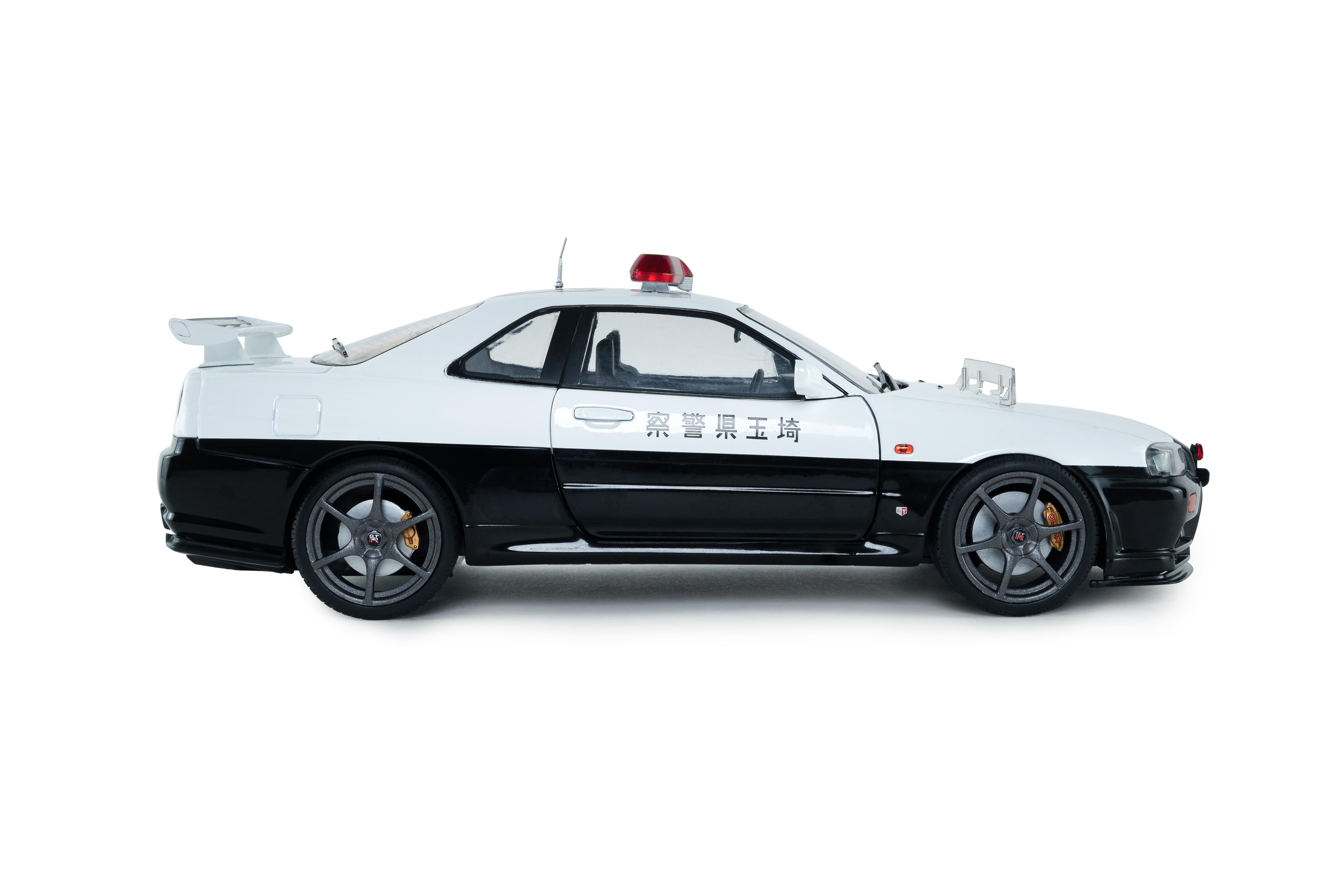 Solido S1804317 Voiture miniature collection 1/18 Nissan Skyline GT-R (BNR34) Police Japon 1999 - Breizh Modélisme.