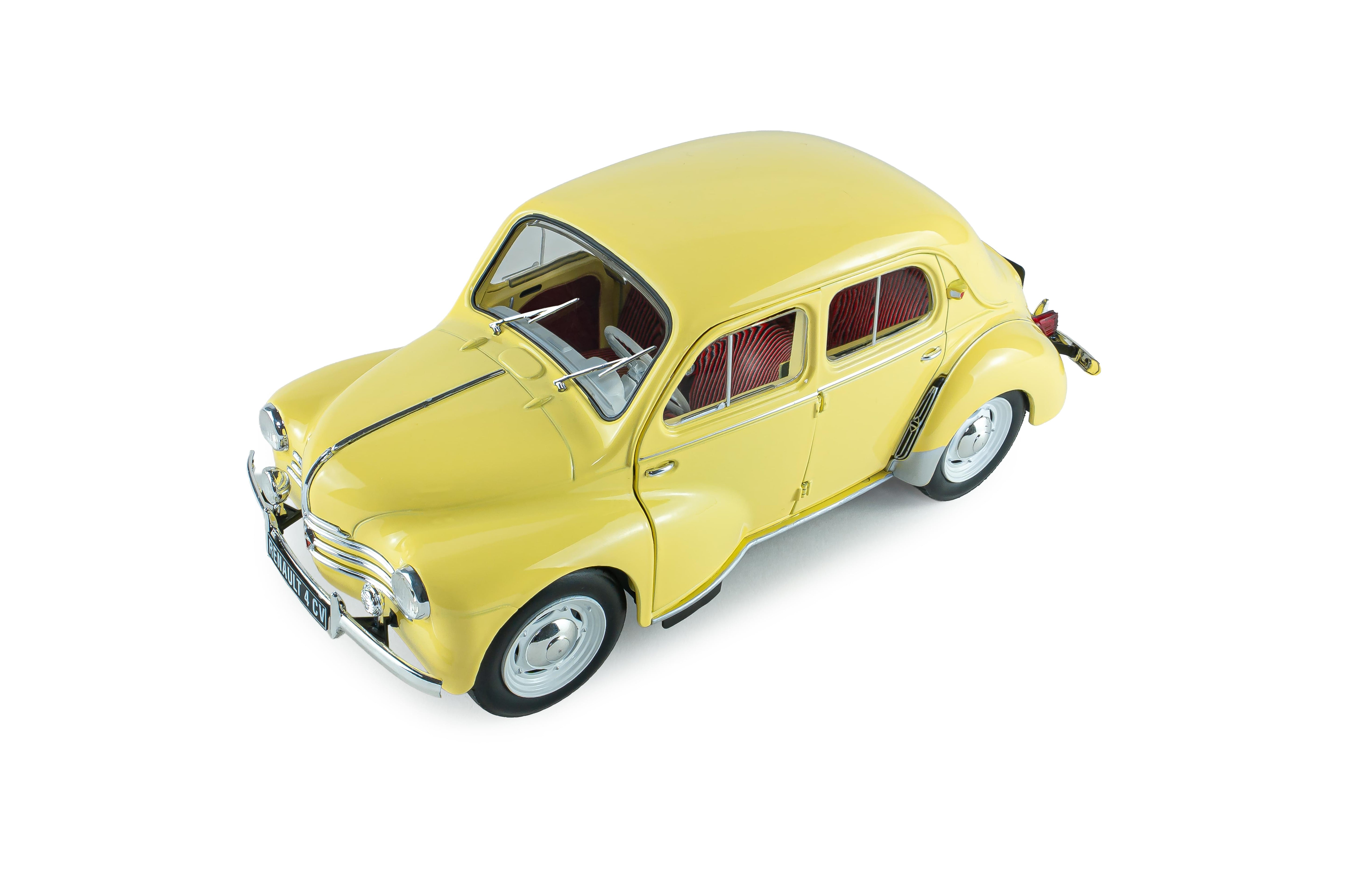 Solido S1806607 Voiture miniature collection 1/18 Renault 4CV Beige (Jaune Infante) 162 1961