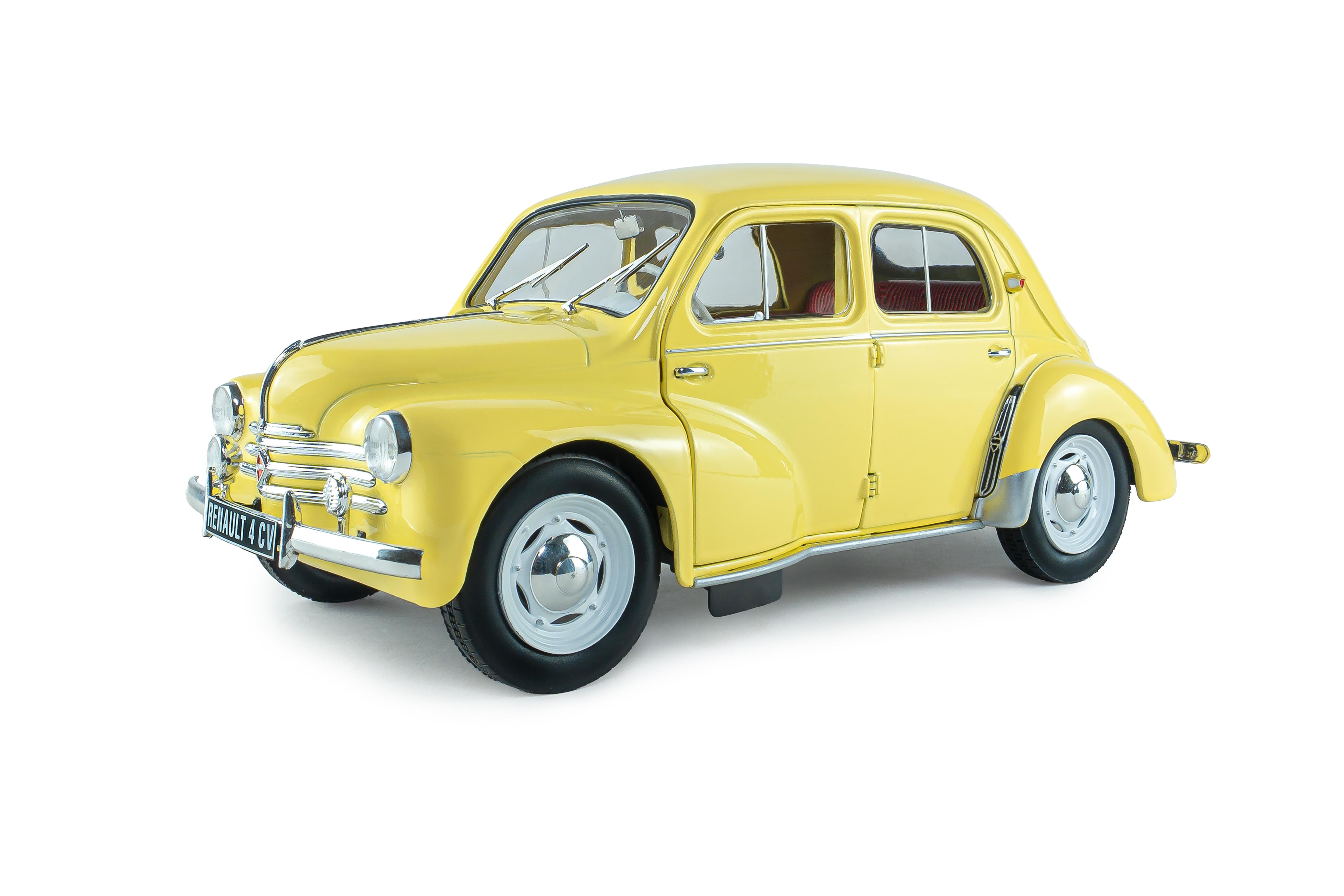 Solido S1806607 Voiture miniature collection 1/18 Renault 4CV Beige (Jaune Infante) 162 1961