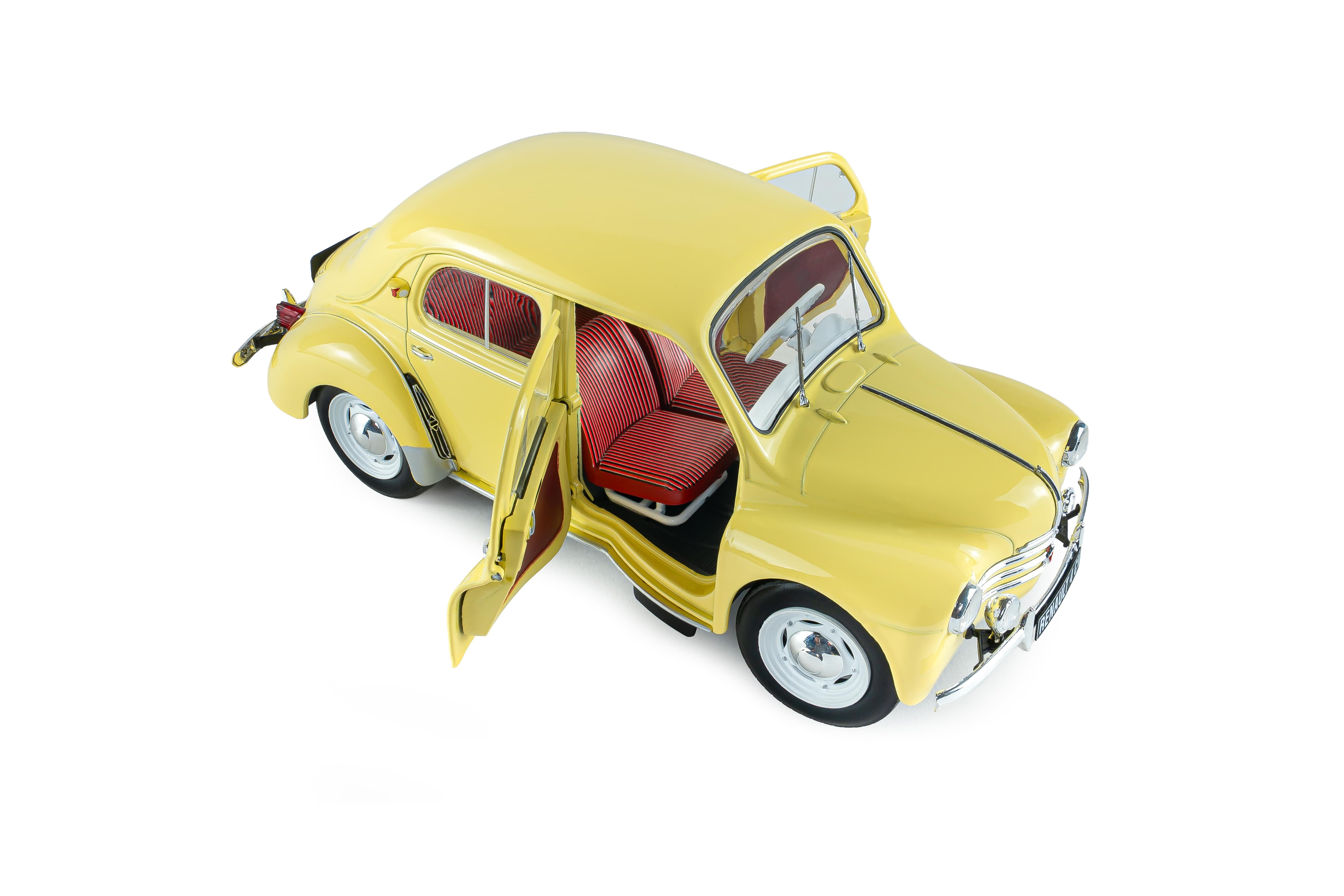 Solido S1806607 Voiture miniature collection 1/18 Renault 4CV Beige (Jaune Infante) 162 1961