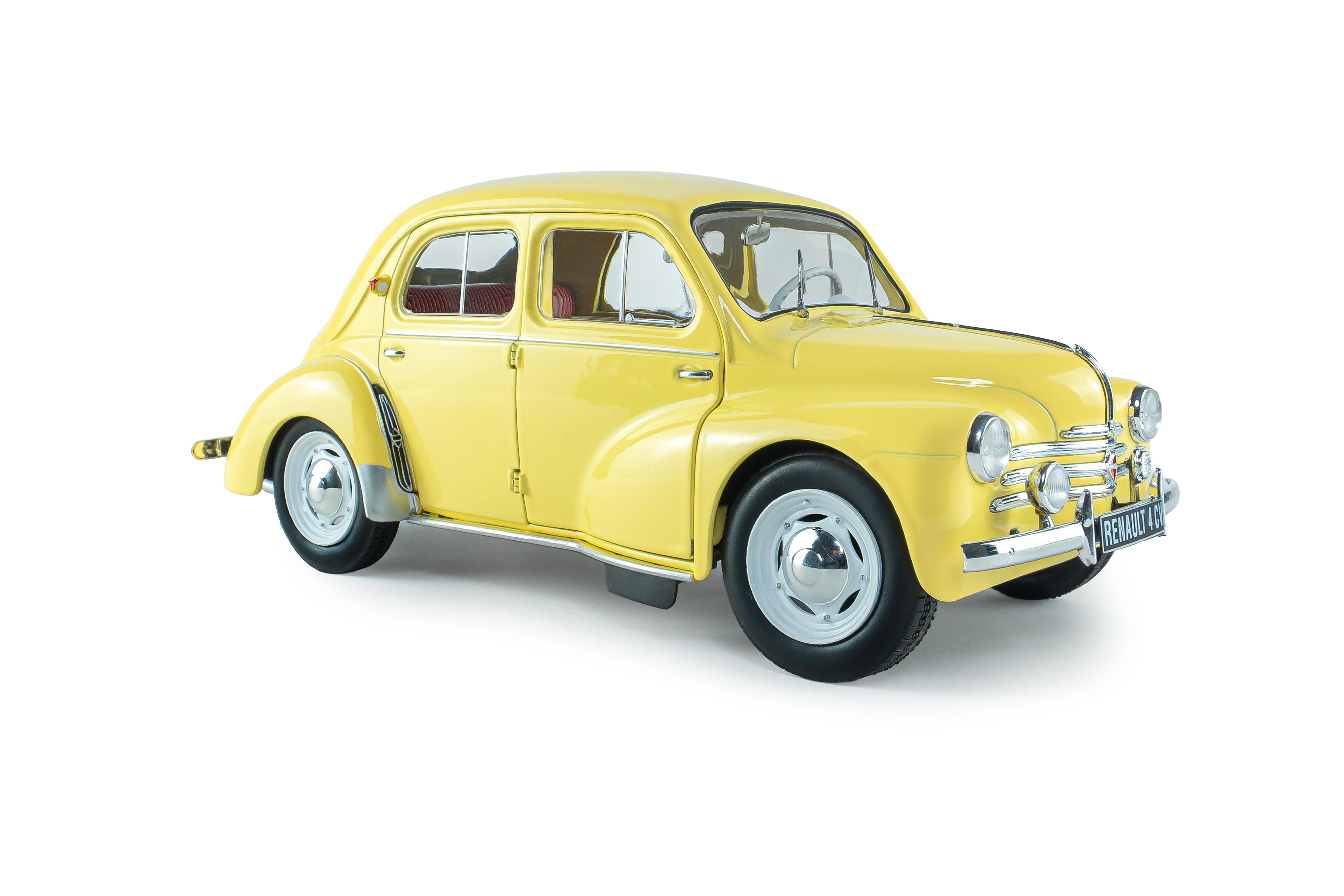 Solido S1806607 Voiture miniature collection 1/18 Renault 4CV Beige (Jaune Infante) 162 1961