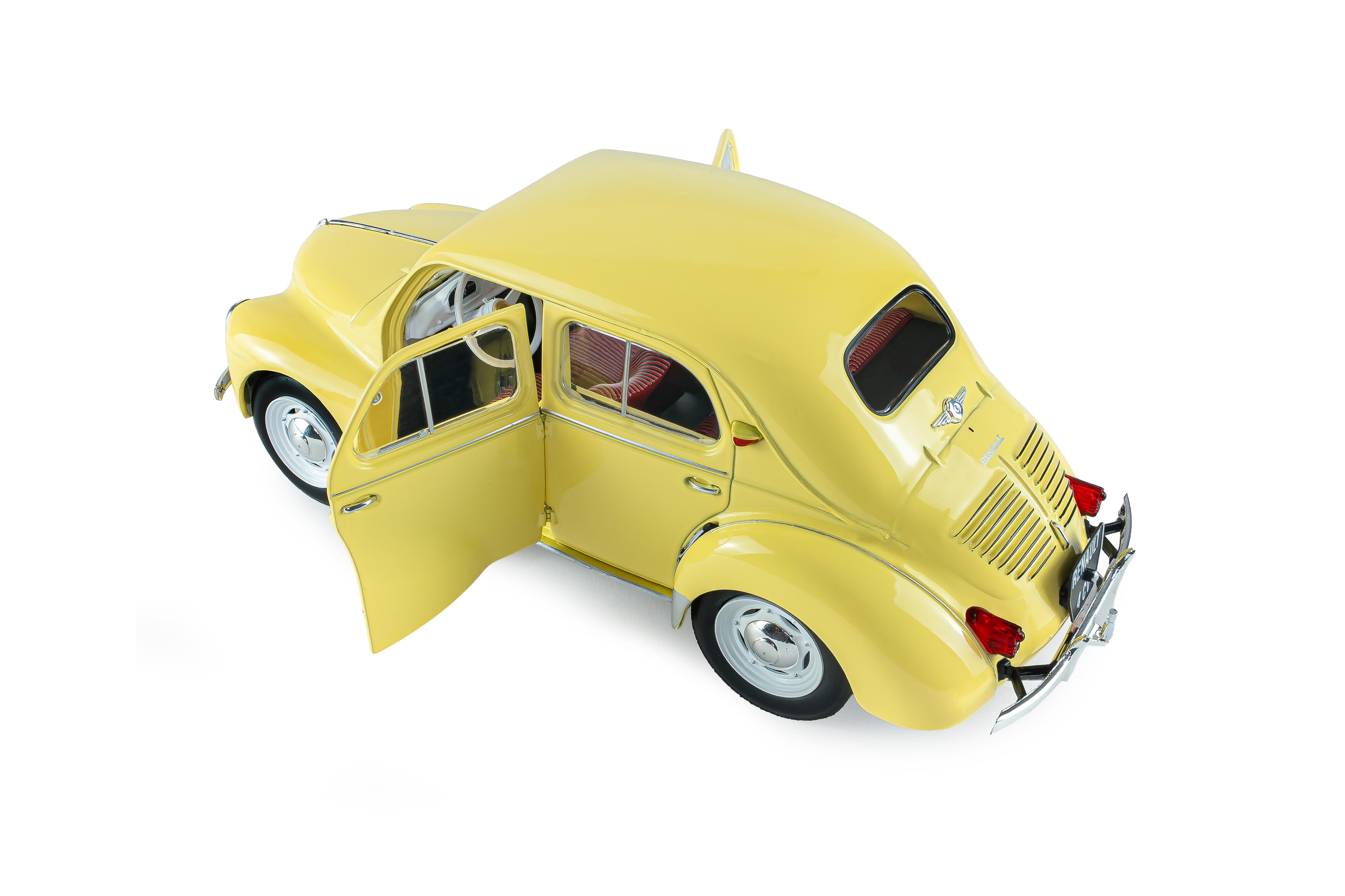 Solido S1806607 Voiture miniature collection 1/18 Renault 4CV Beige (Jaune Infante) 162 1961