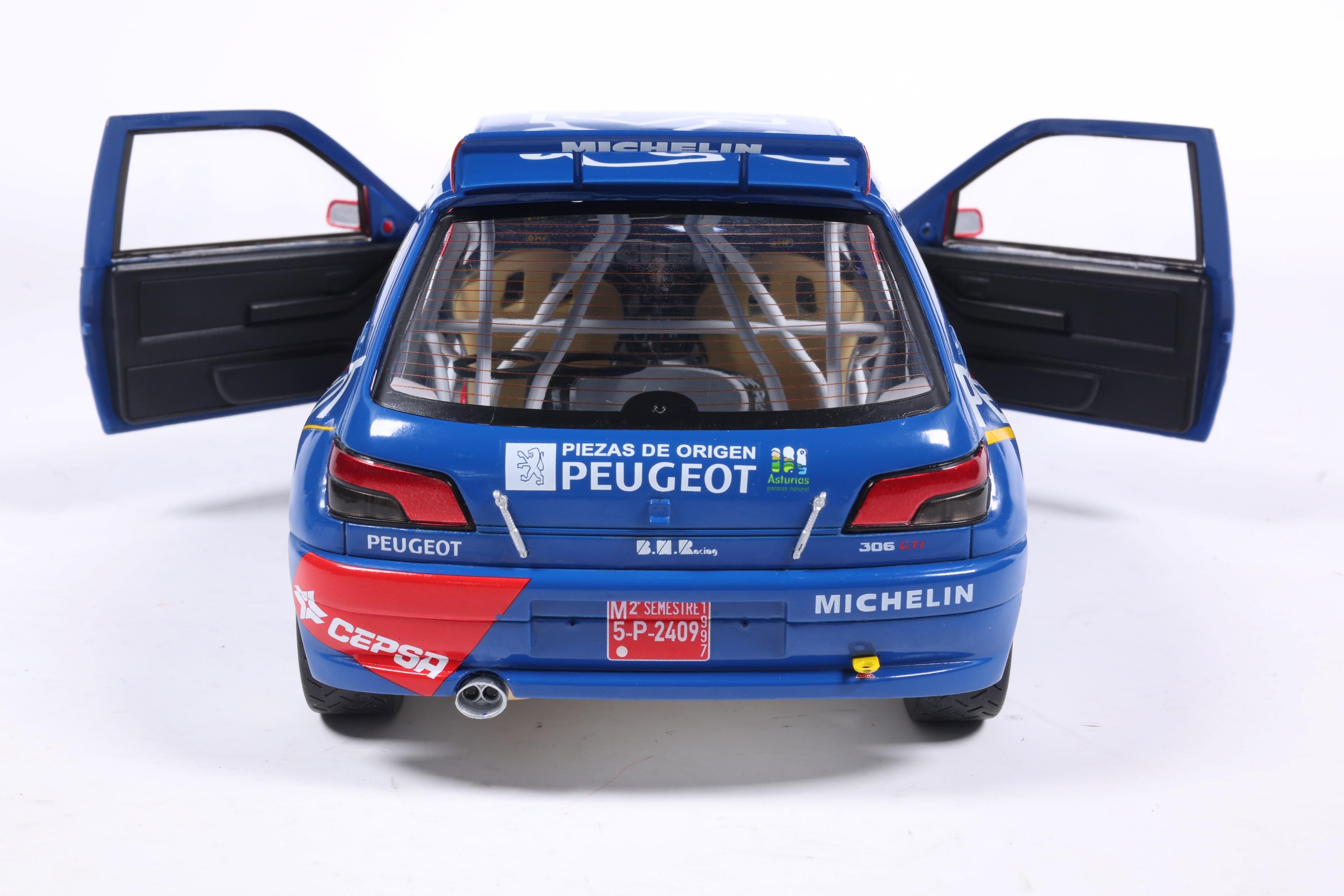Solido S1808309 Voiture miniature collection 1/18 Peugeot 306 Maxi No 2 Ascona Aviles 1997