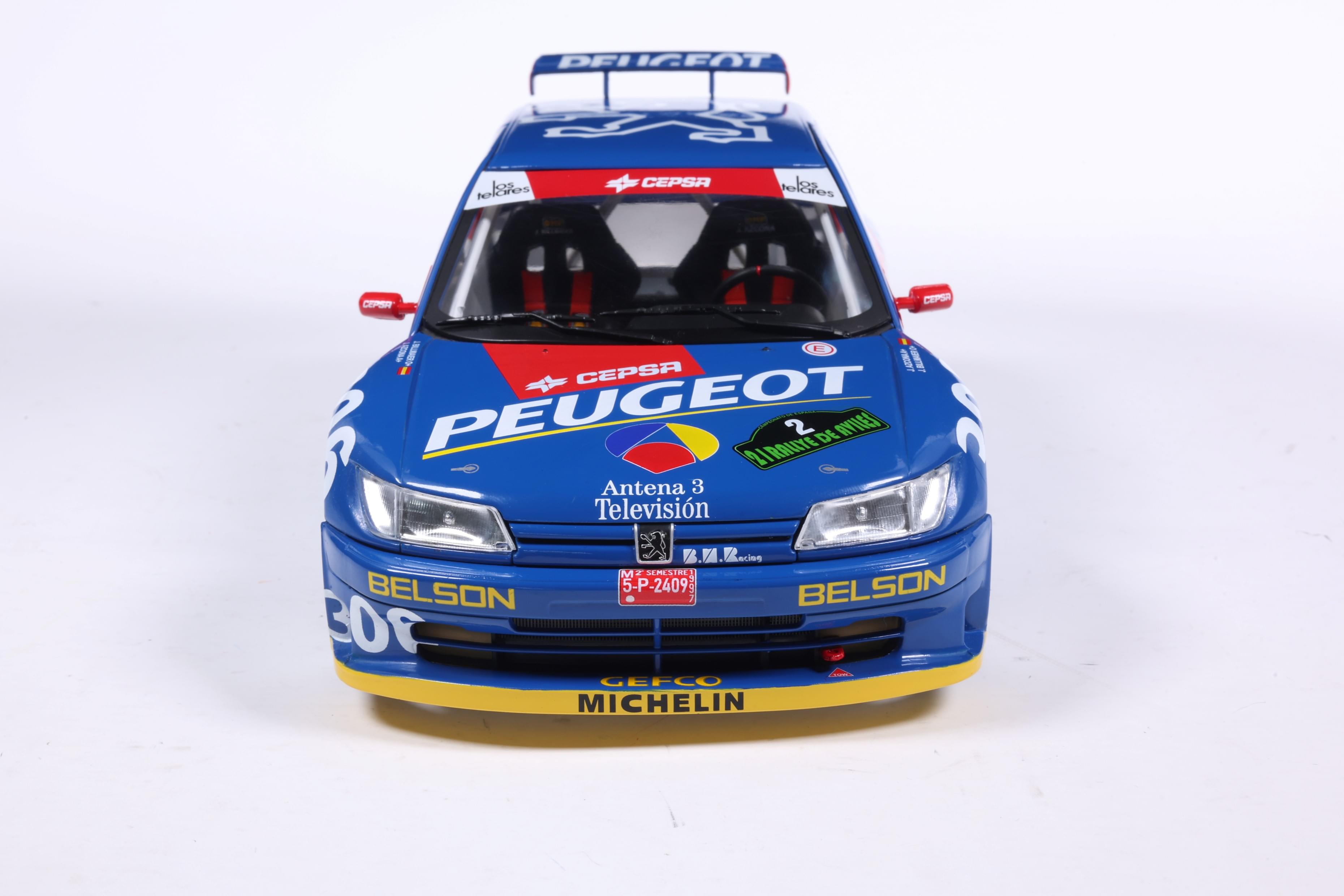 Solido S1808309 Voiture miniature collection 1/18 Peugeot 306 Maxi No 2 Ascona Aviles 1997