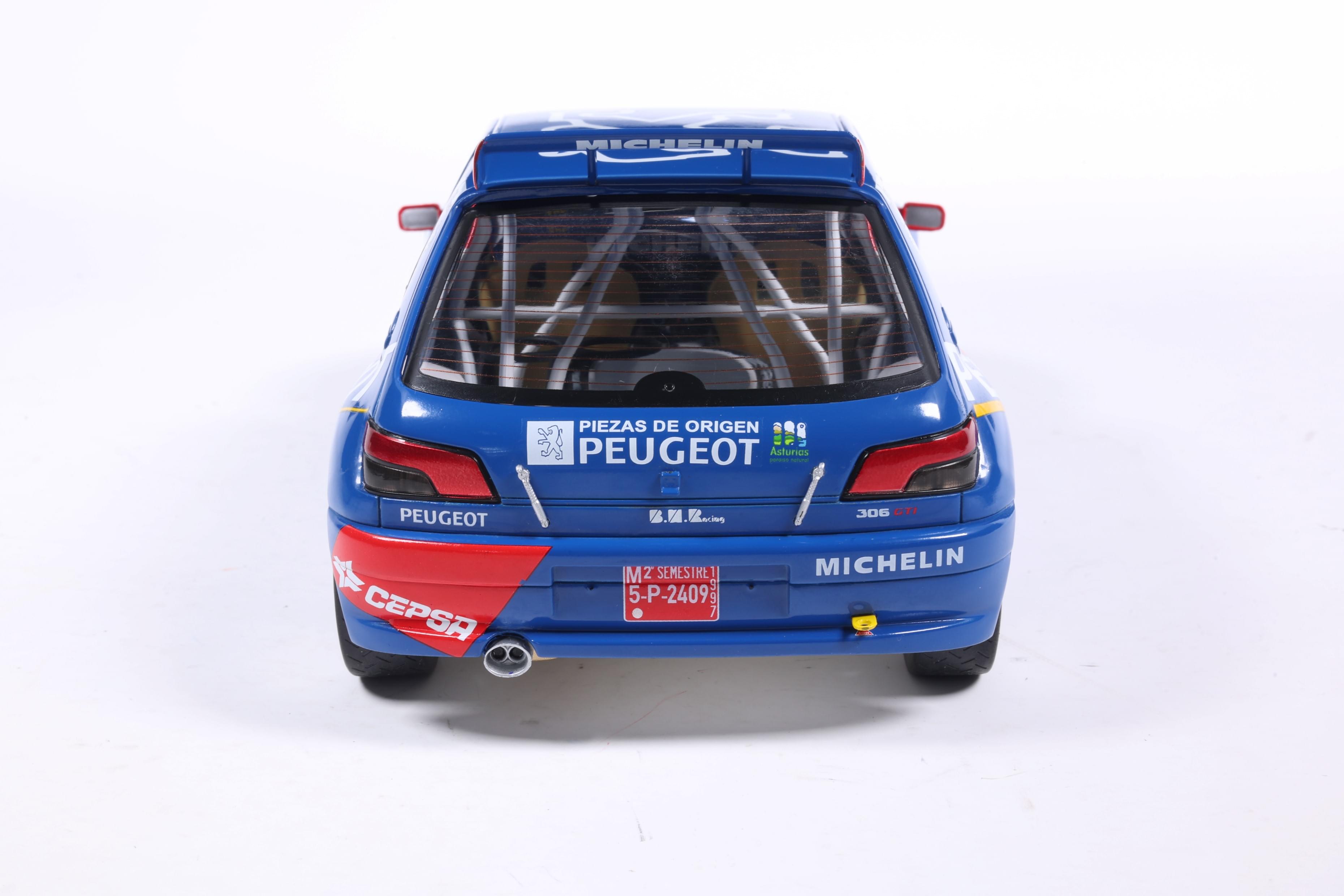 Solido S1808309 Voiture miniature collection 1/18 Peugeot 306 Maxi No 2 Ascona Aviles 1997