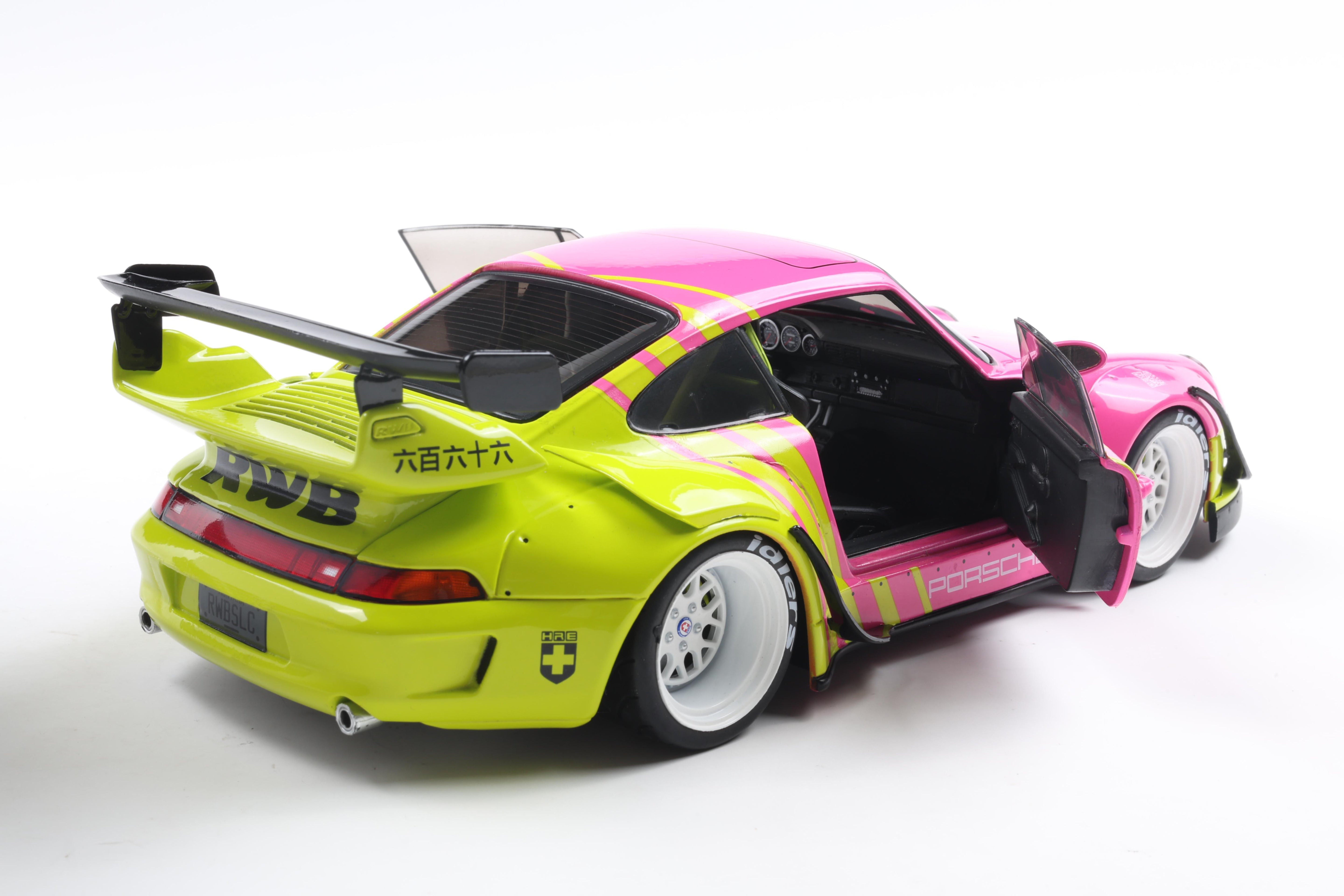 Solido S1808510 Voiture miniature collection 1/18 Porsche 911 RWB BodyKit 2024 Pink