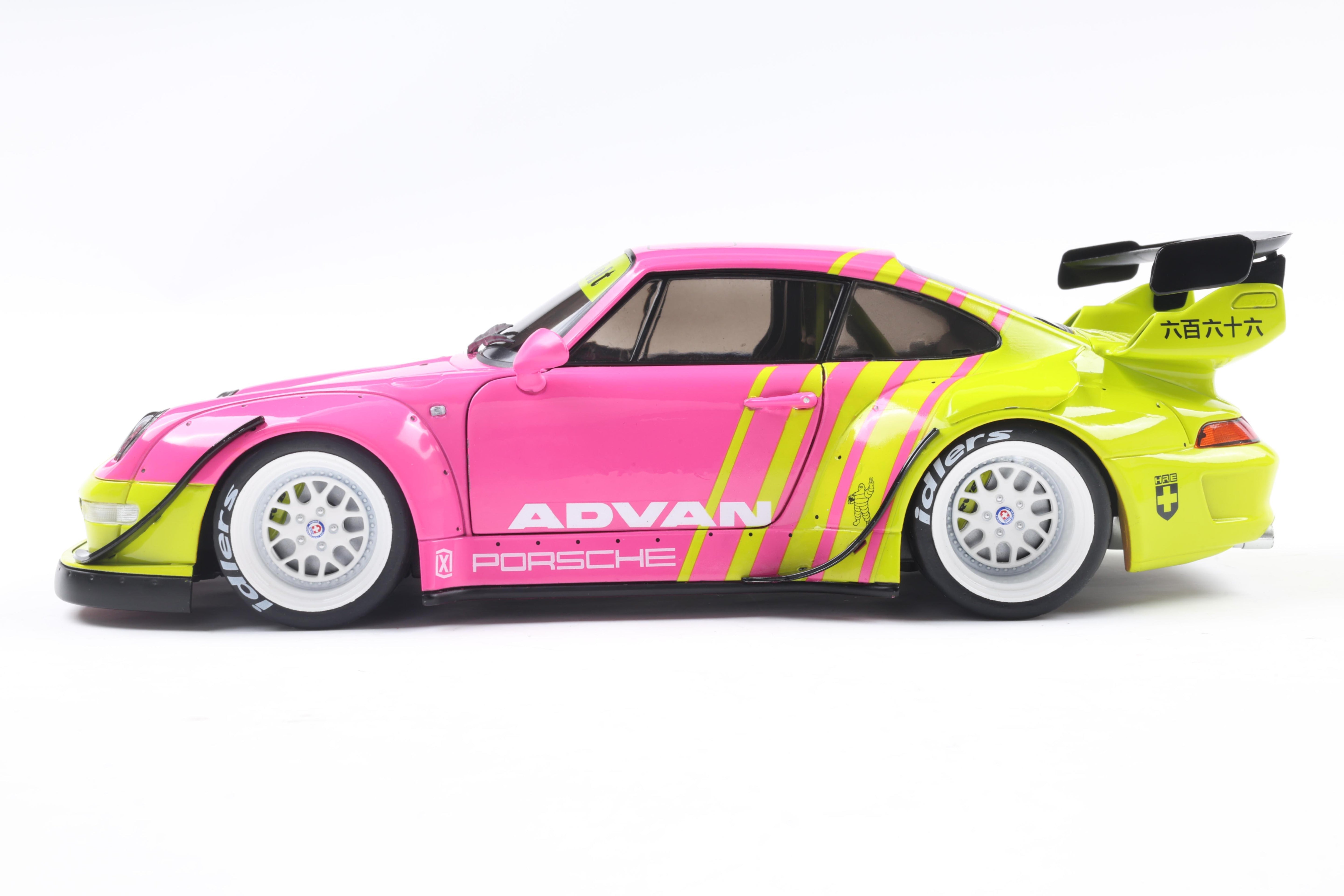 Solido S1808510 Voiture miniature collection 1/18 Porsche 911 RWB BodyKit 2024 Pink