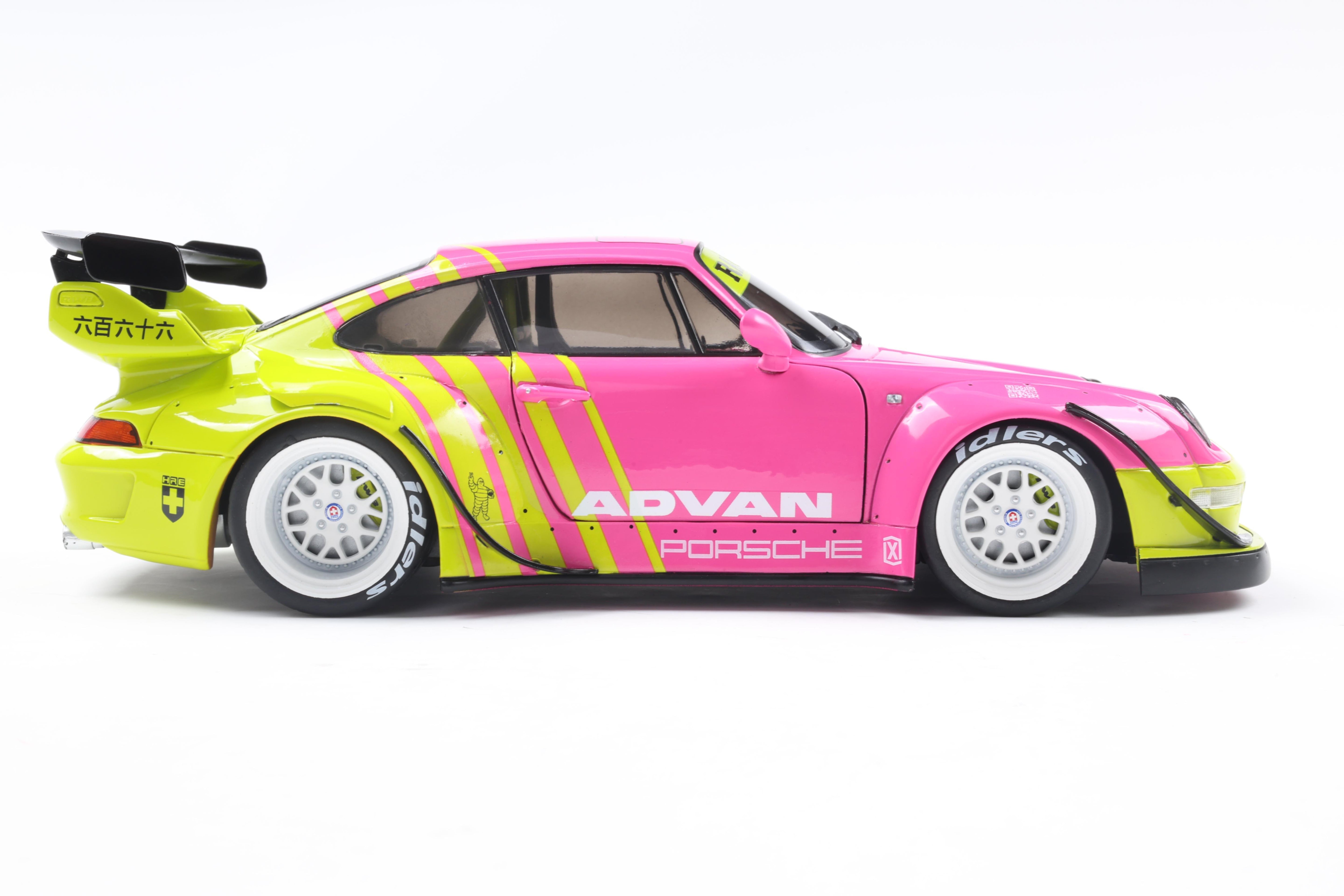 Solido S1808510 Voiture miniature collection 1/18 Porsche 911 RWB BodyKit 2024 Pink