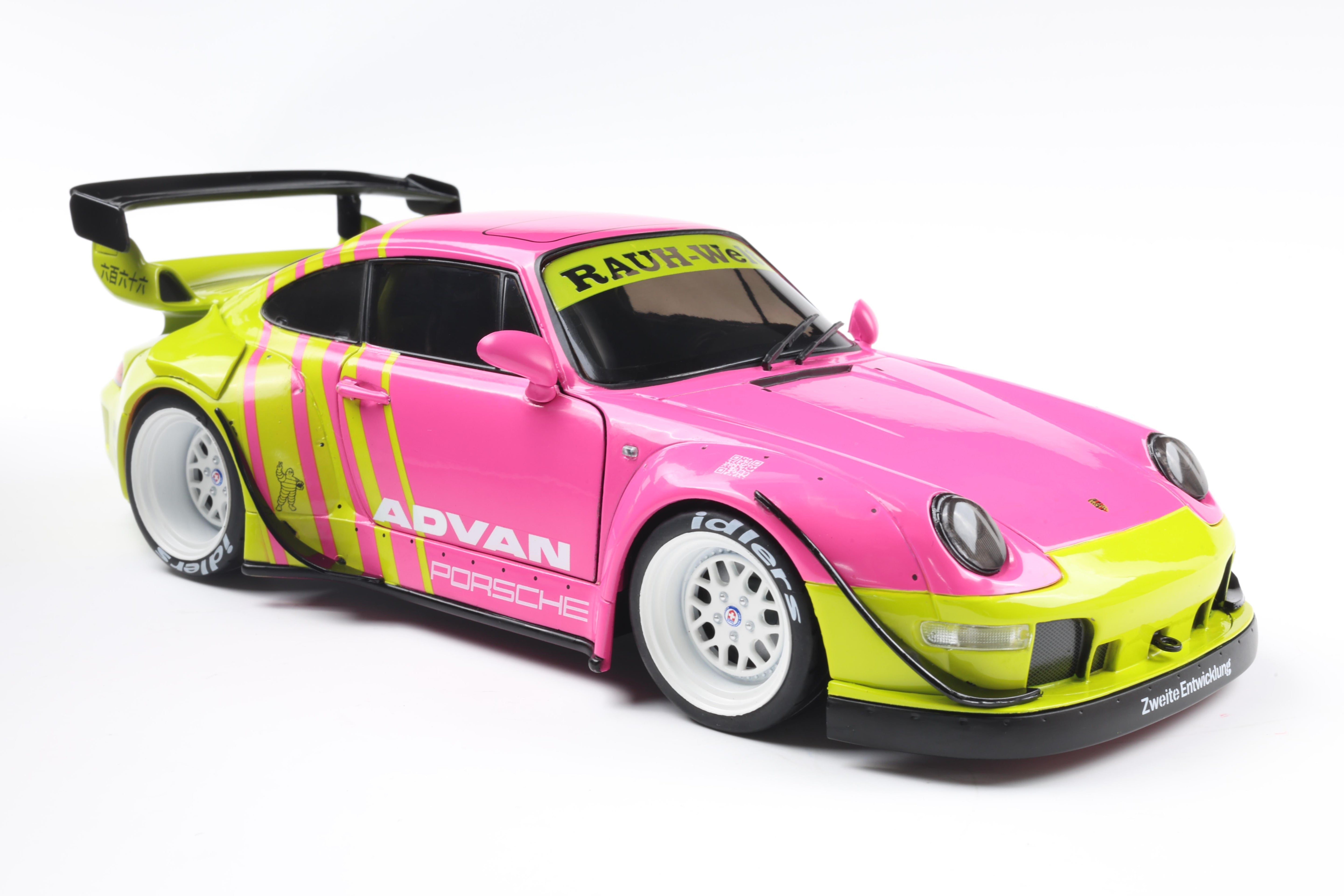 Solido S1808510 Voiture miniature collection 1/18 Porsche 911 RWB BodyKit 2024 Pink