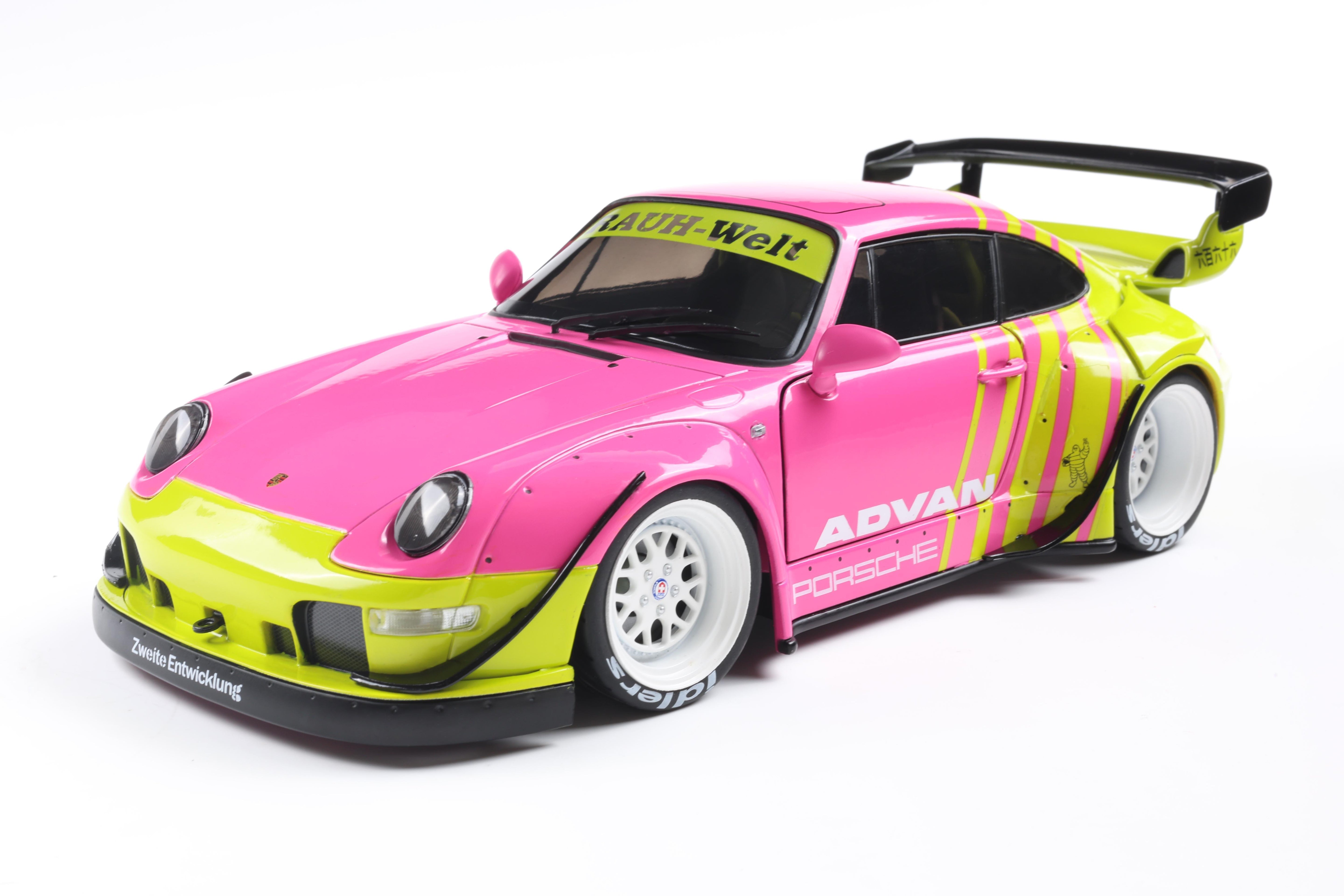 Solido S1808510 Voiture miniature collection 1/18 Porsche 911 RWB BodyKit 2024 Pink