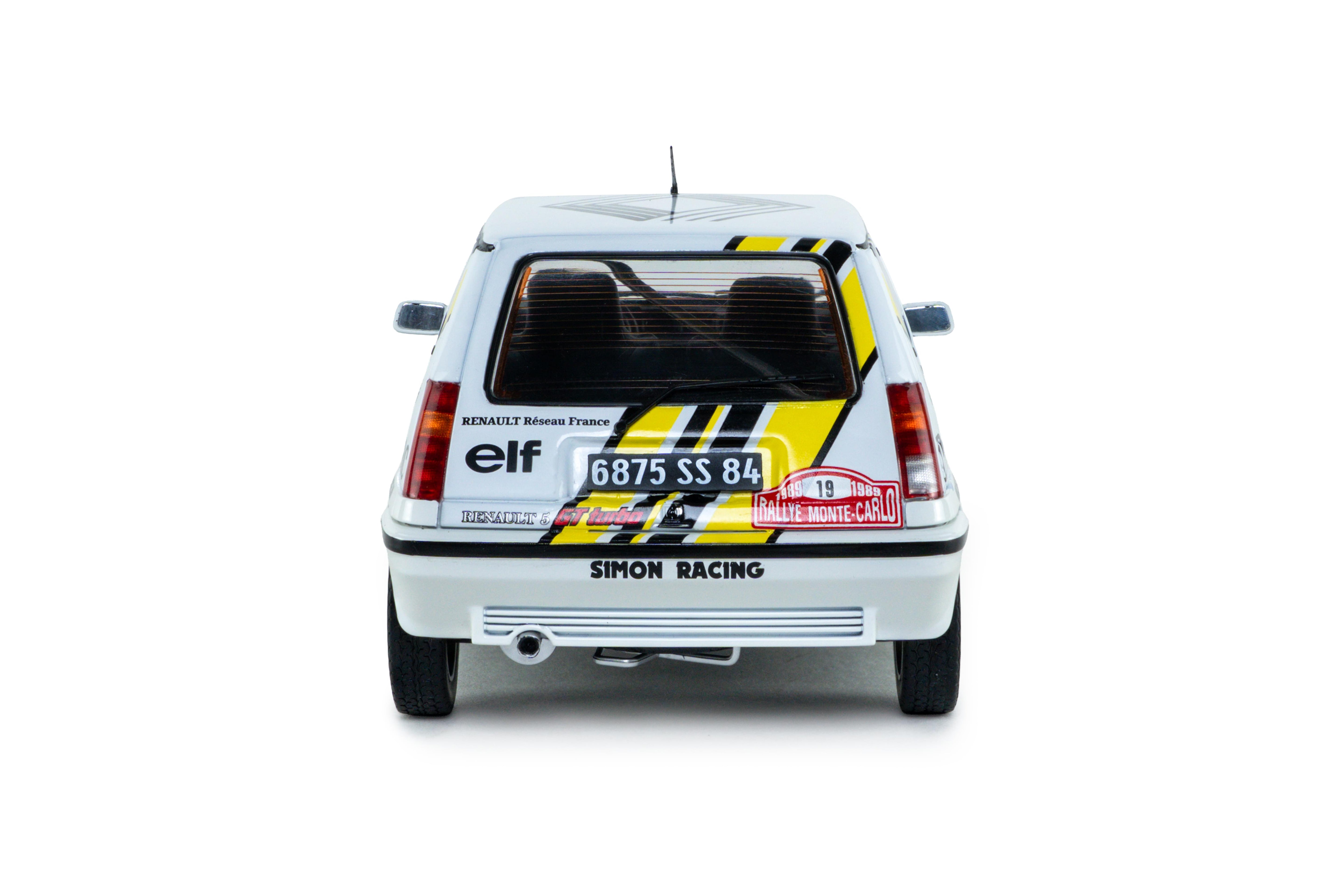 Solido S1810006 miniature collection 1/18 Renault 5 GT Turbo MK2 Rallye Monte Carlo 1989 #19 A.Oreille/G.Thimonier - Breizh Modélisme.