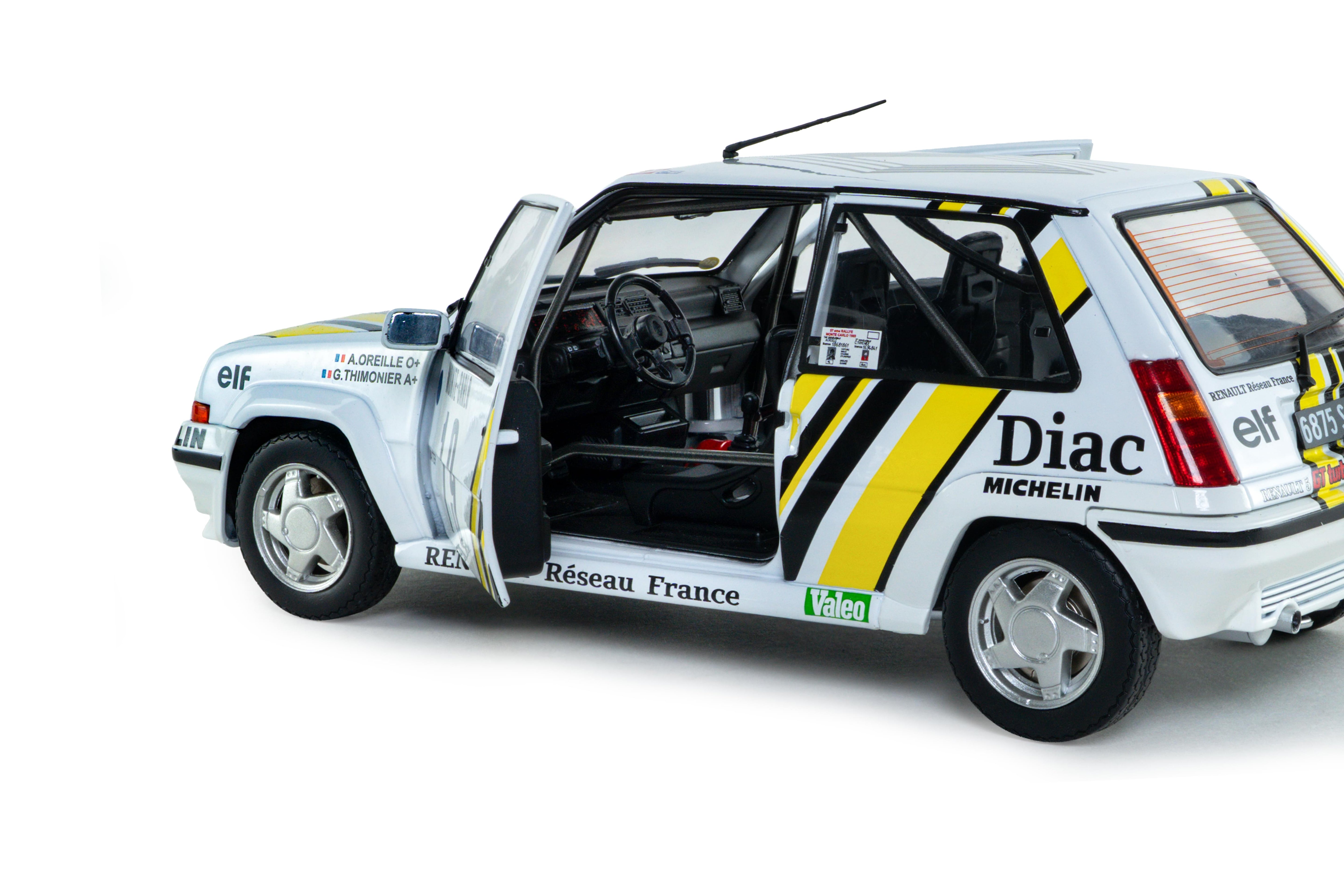 Solido S1810006 miniature collection 1/18 Renault 5 GT Turbo MK2 Rallye Monte Carlo 1989 #19 A.Oreille/G.Thimonier - Breizh Modélisme.