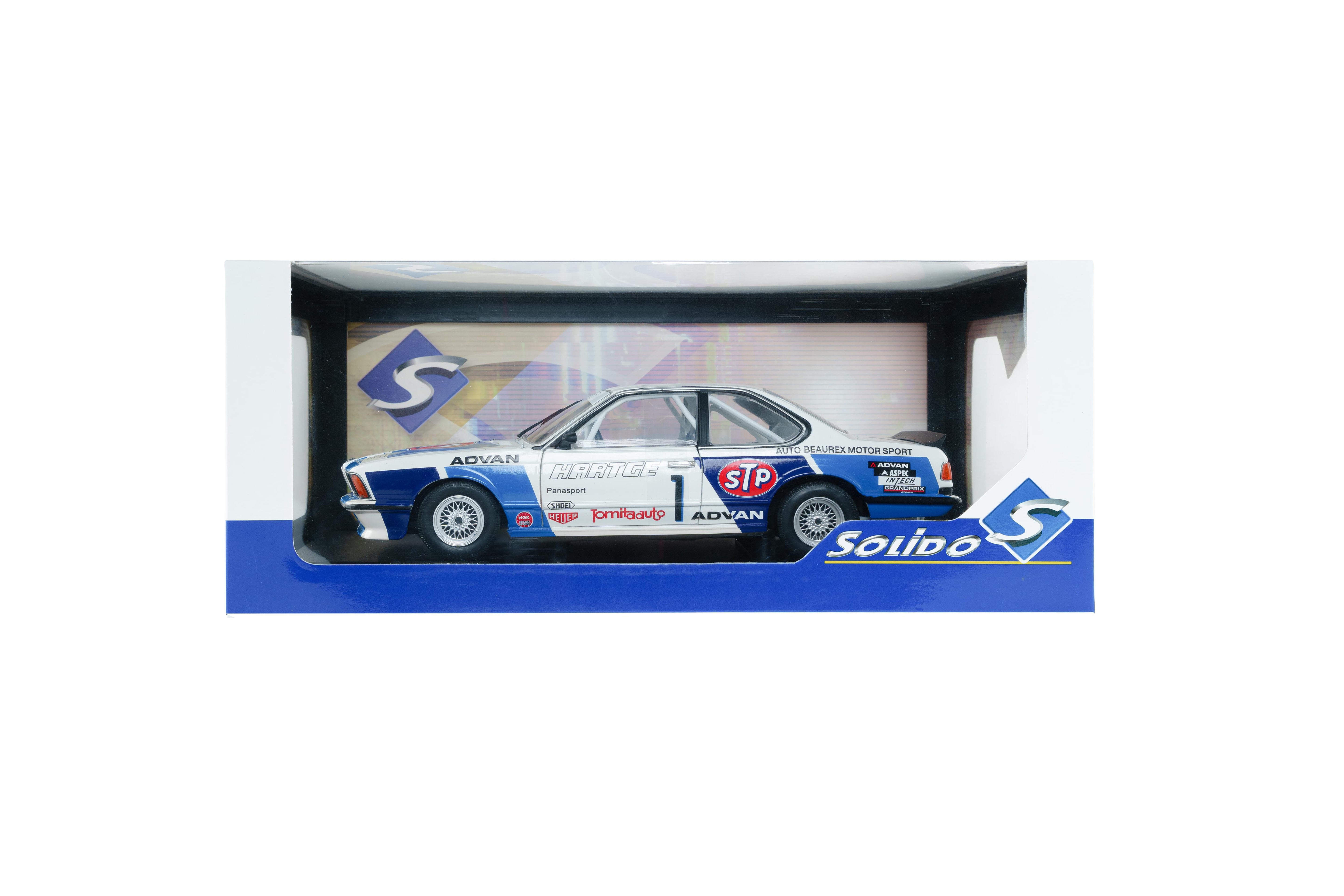 Solido S1810307 miniature collection 1/18 BMW 635 CSI blanc 1 F.Moller 24h spa 1984
