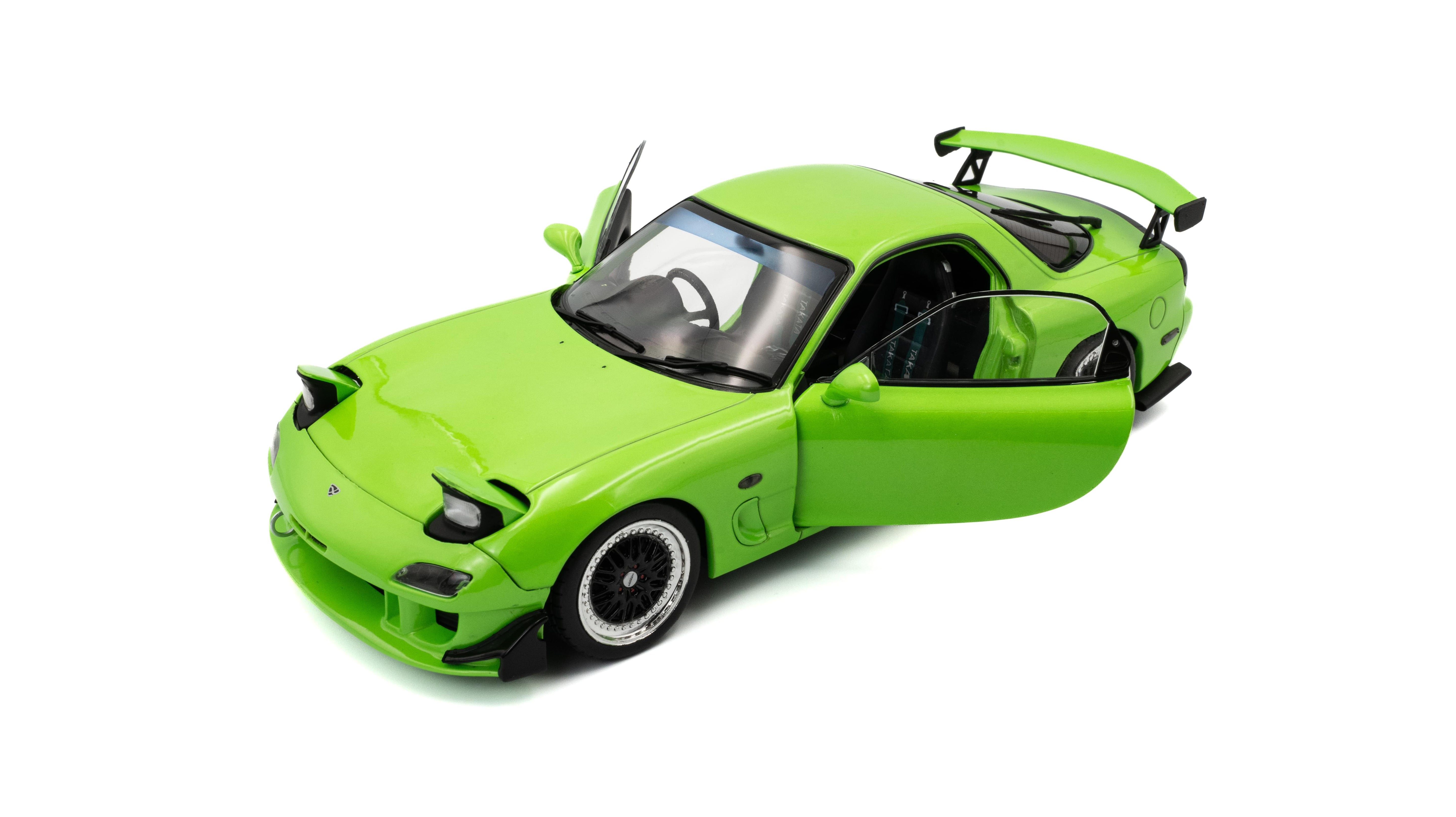 Solido S1810606 Voiture miniature collection 1/18 Mazda RX7 FD3RS – Neon vert – 1999
