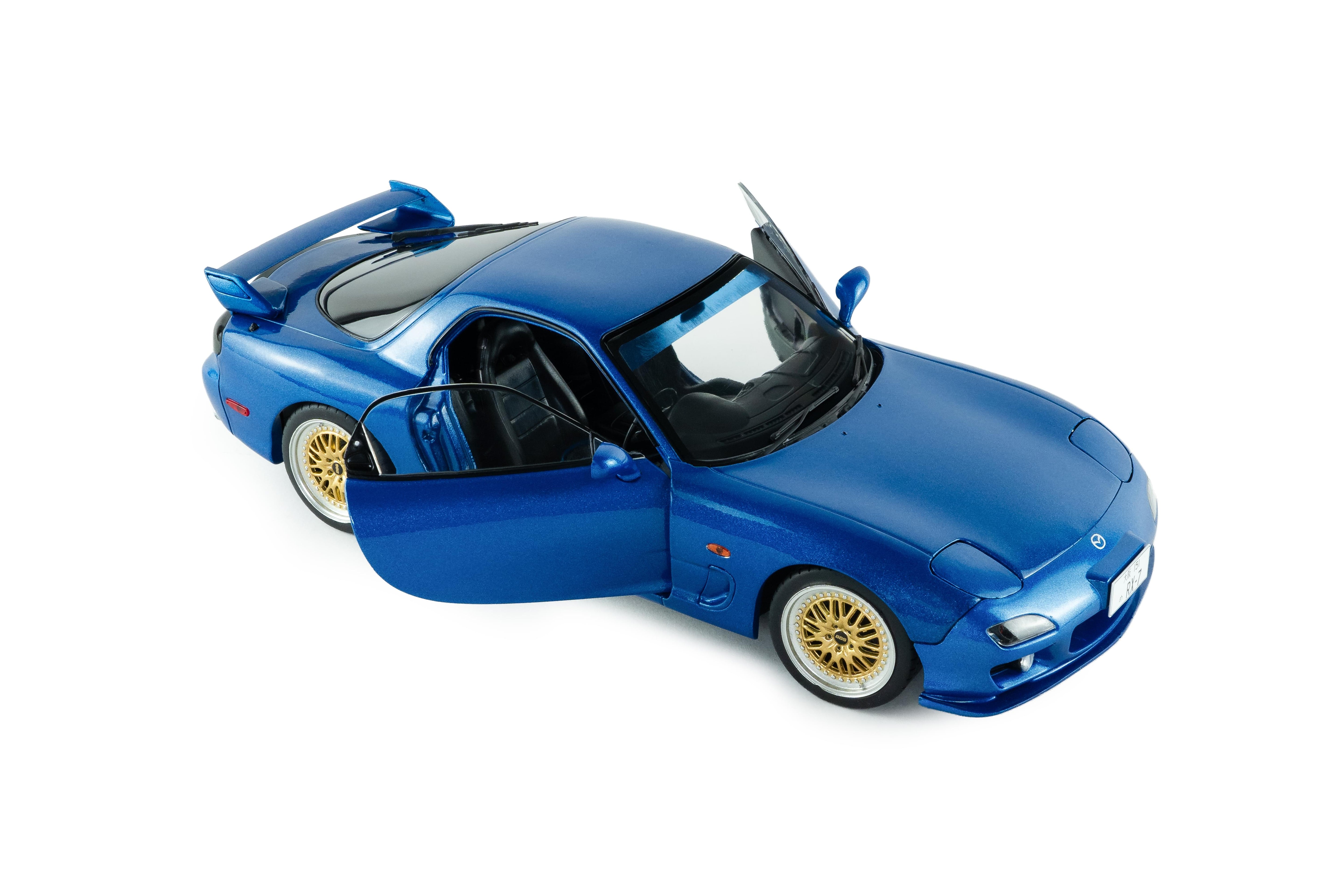 Solido S1810611 Voiture miniature collection 1/18 Mazda RX7 FD3S Innocent bleu MICA 1999 - Breizh Modélisme.