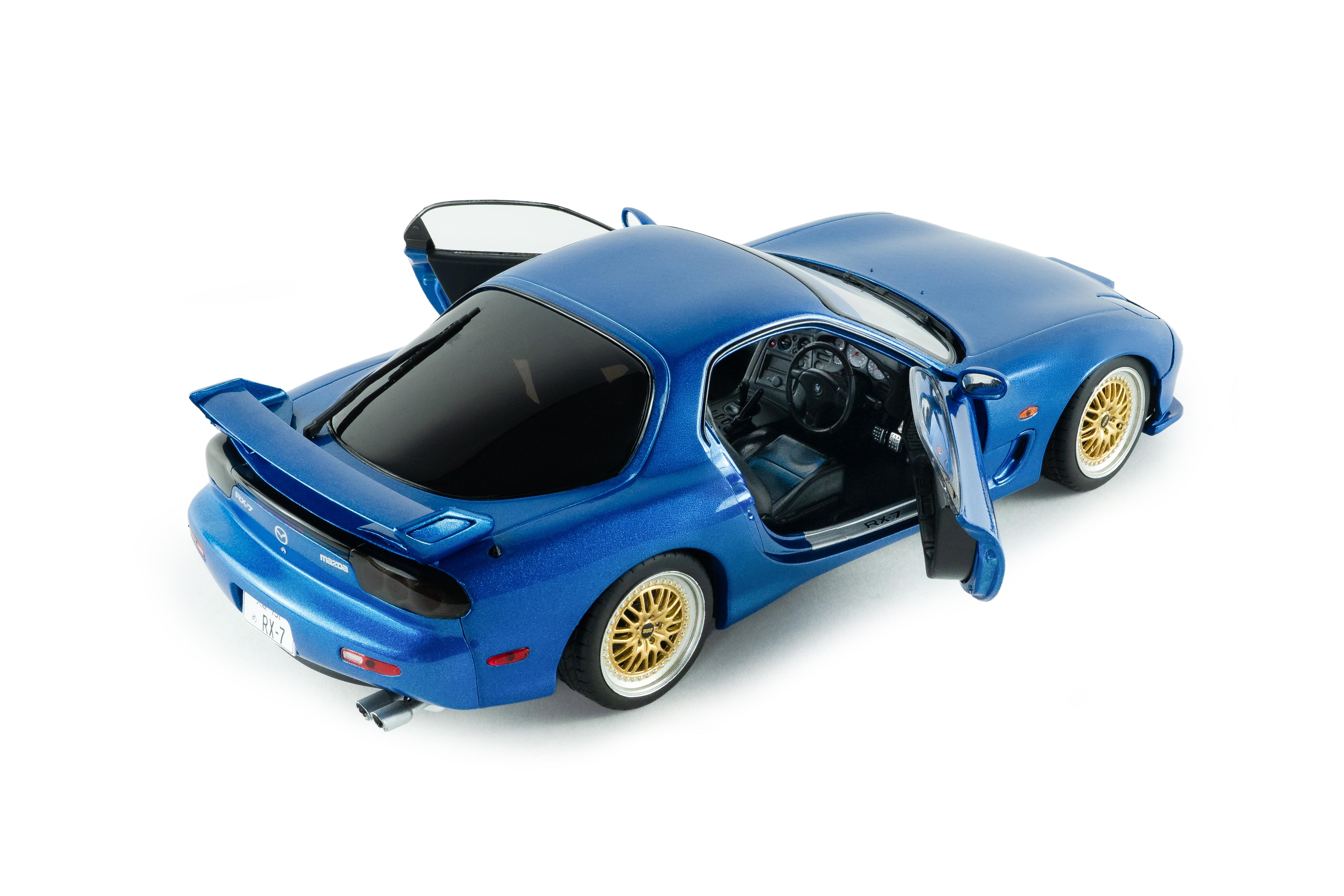 Solido S1810611 Voiture miniature collection 1/18 Mazda RX7 FD3S Innocent bleu MICA 1999 - Breizh Modélisme.