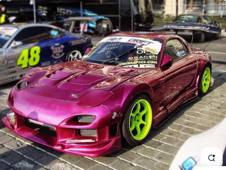Solido S1810612 miniature collection 1/18 Mazda RX7 FD3S rose métallisé 1999 - Breizh Modélisme.