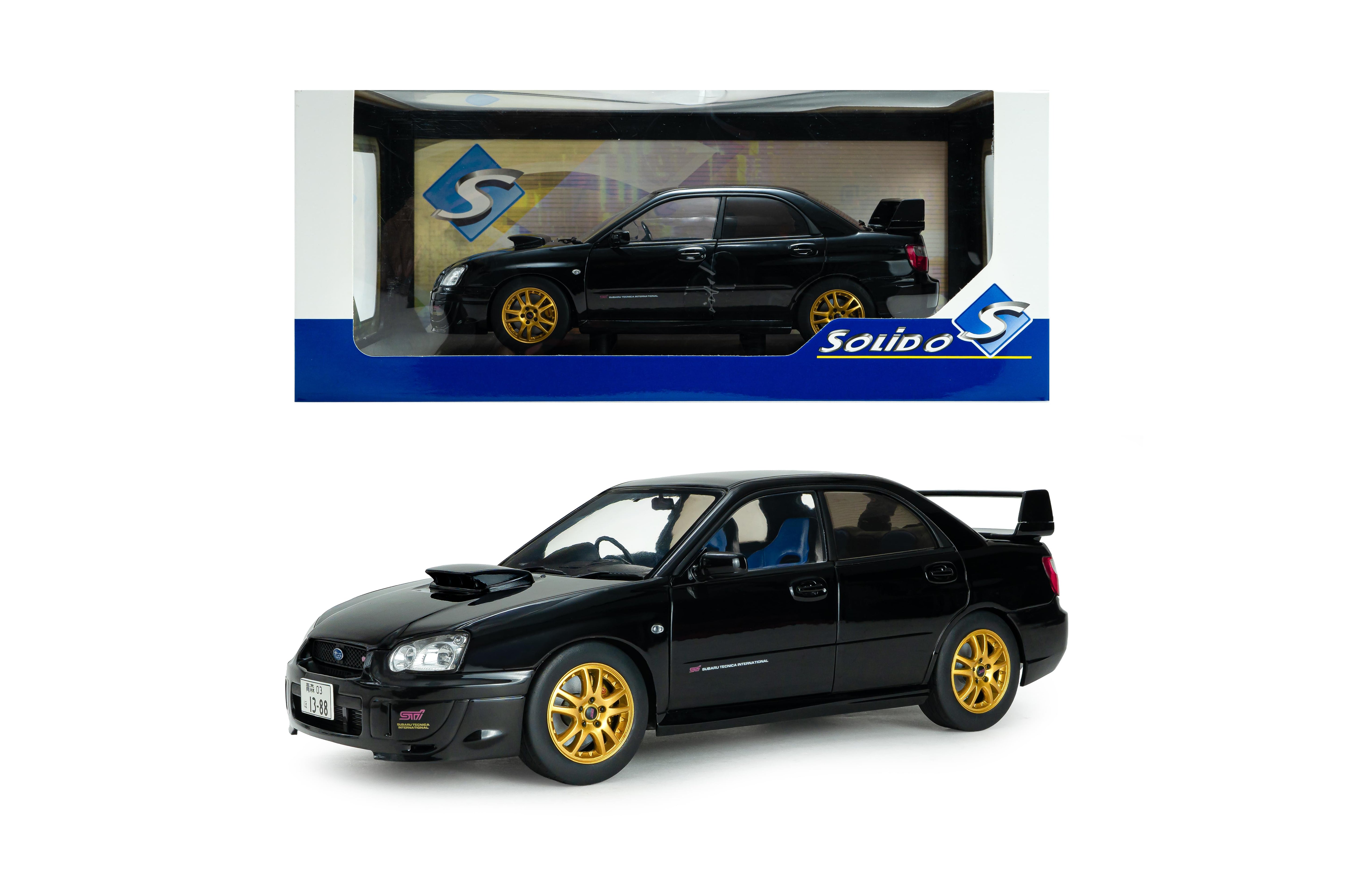 Solido S1812305 miniature collection 1/18 Subaru Impreza WRX STI Java Black Pearl