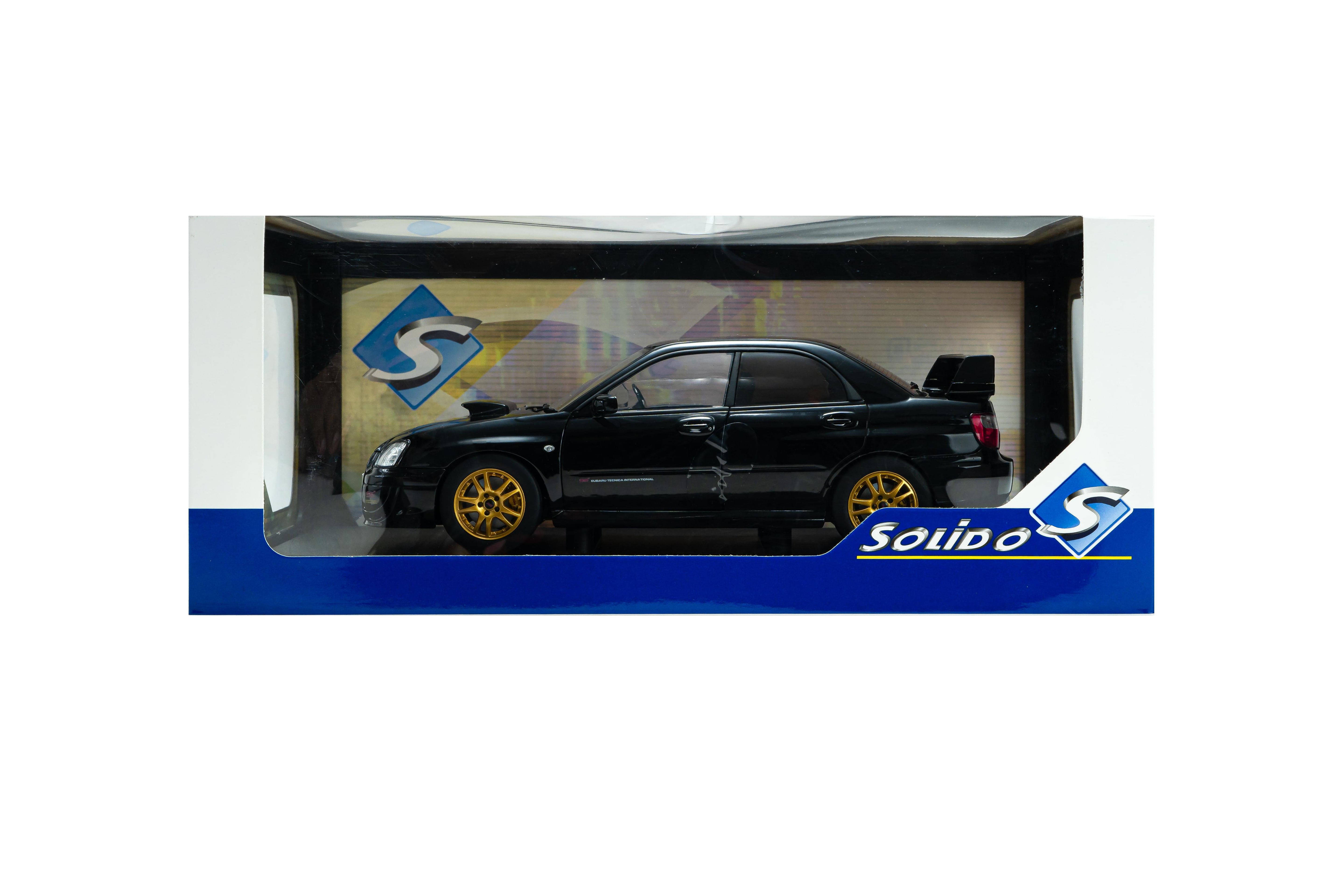 Solido S1812305 miniature collection 1/18 Subaru Impreza WRX STI Java Black Pearl