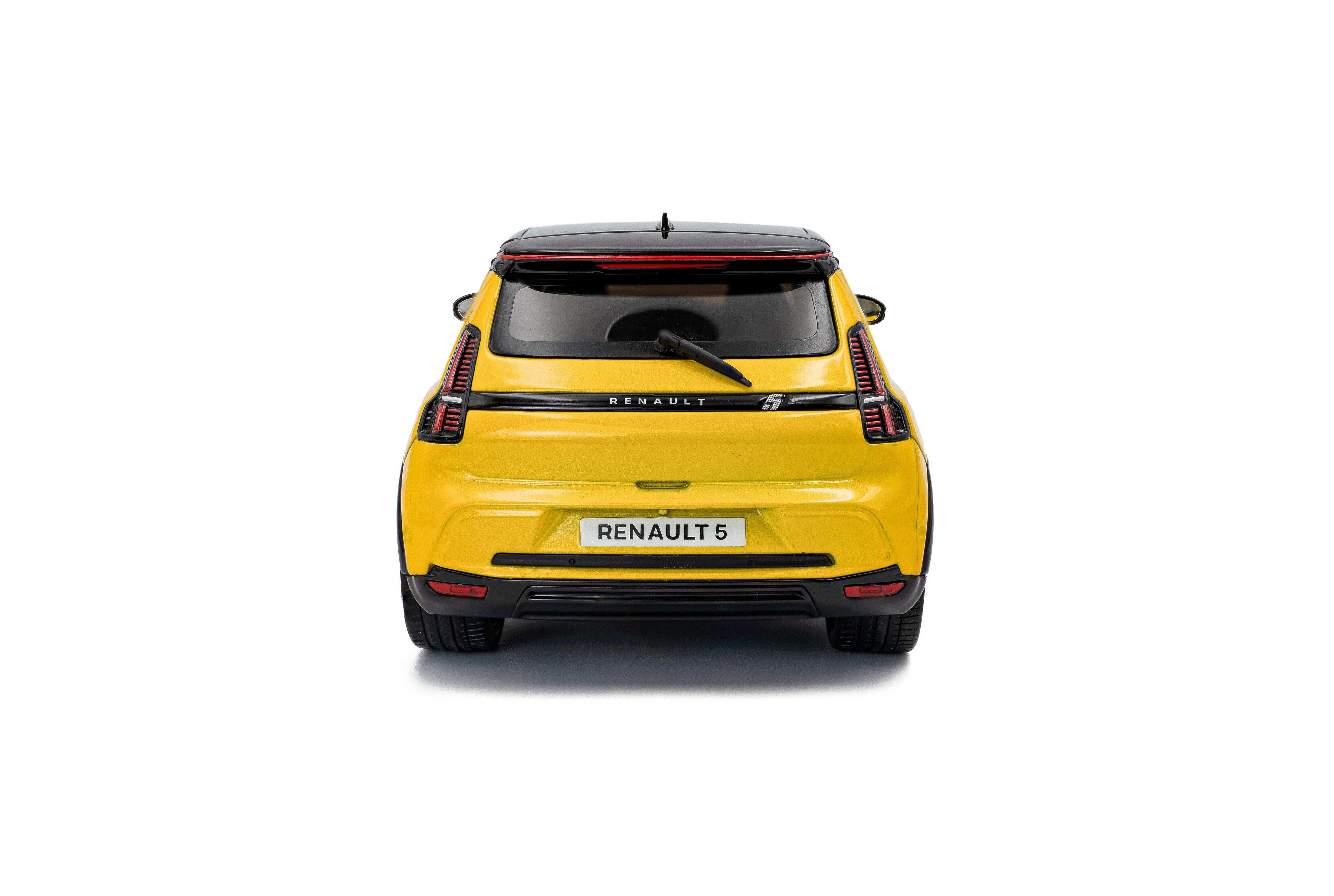 Solido S1812602 Voiture miniature collection 1/18 Renault 5 E-Tech – Jaune POP – 2024