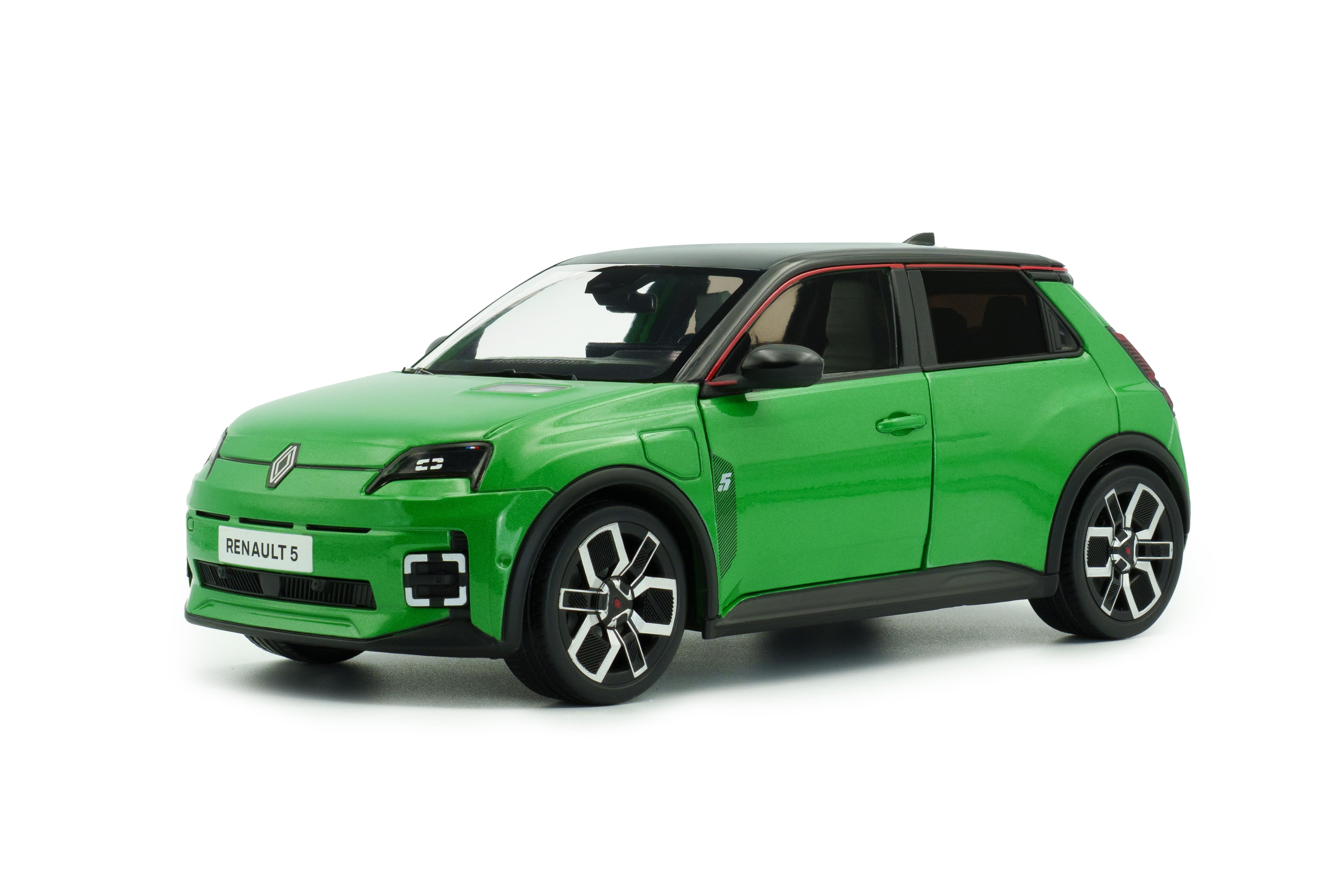 Solido S1812603 Voiture miniature collection 1/18 Renault 5 E-Tech – Vert POP – 2024