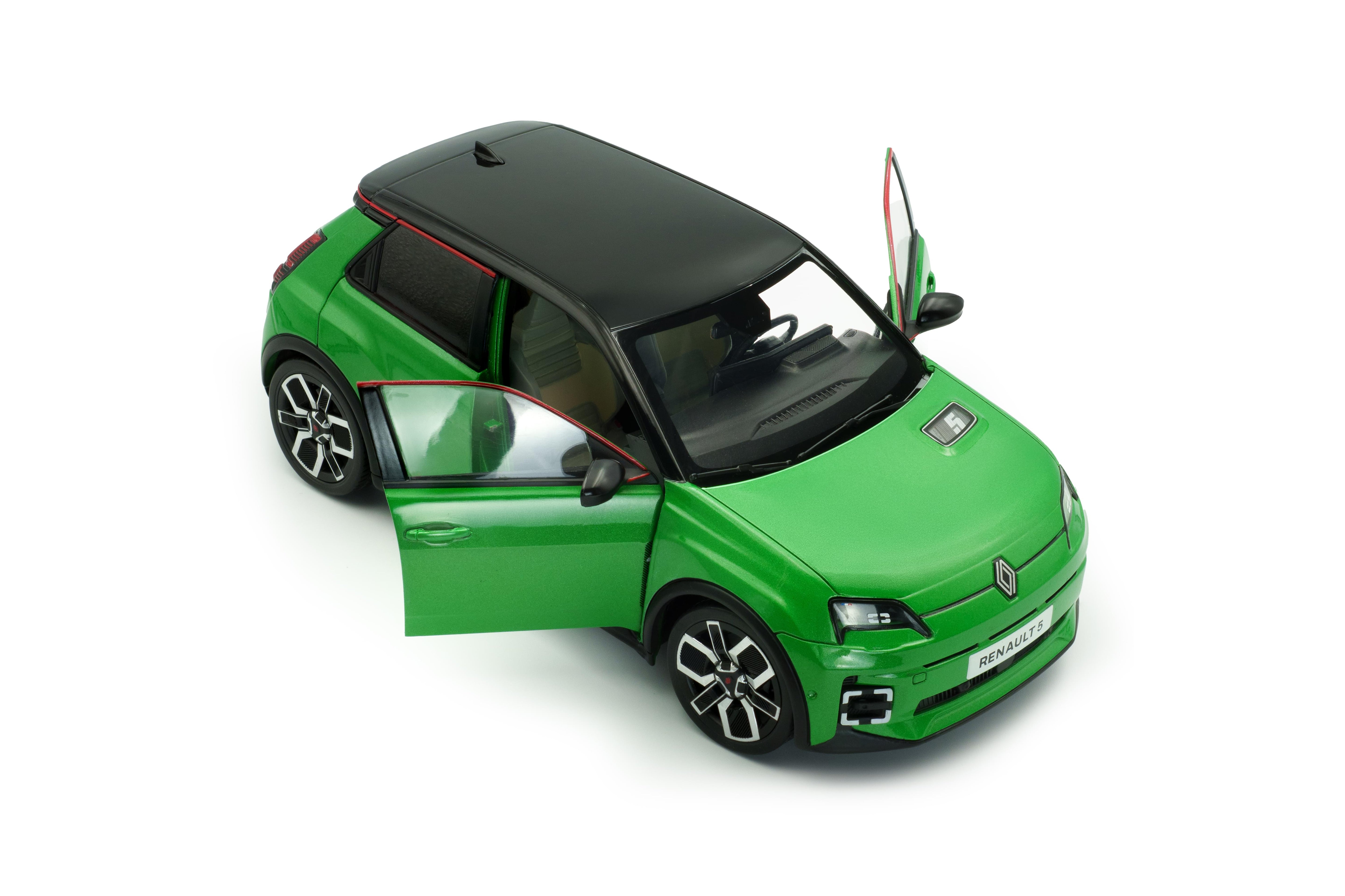 Solido S1812603 Voiture miniature collection 1/18 Renault 5 E-Tech – Vert POP – 2024