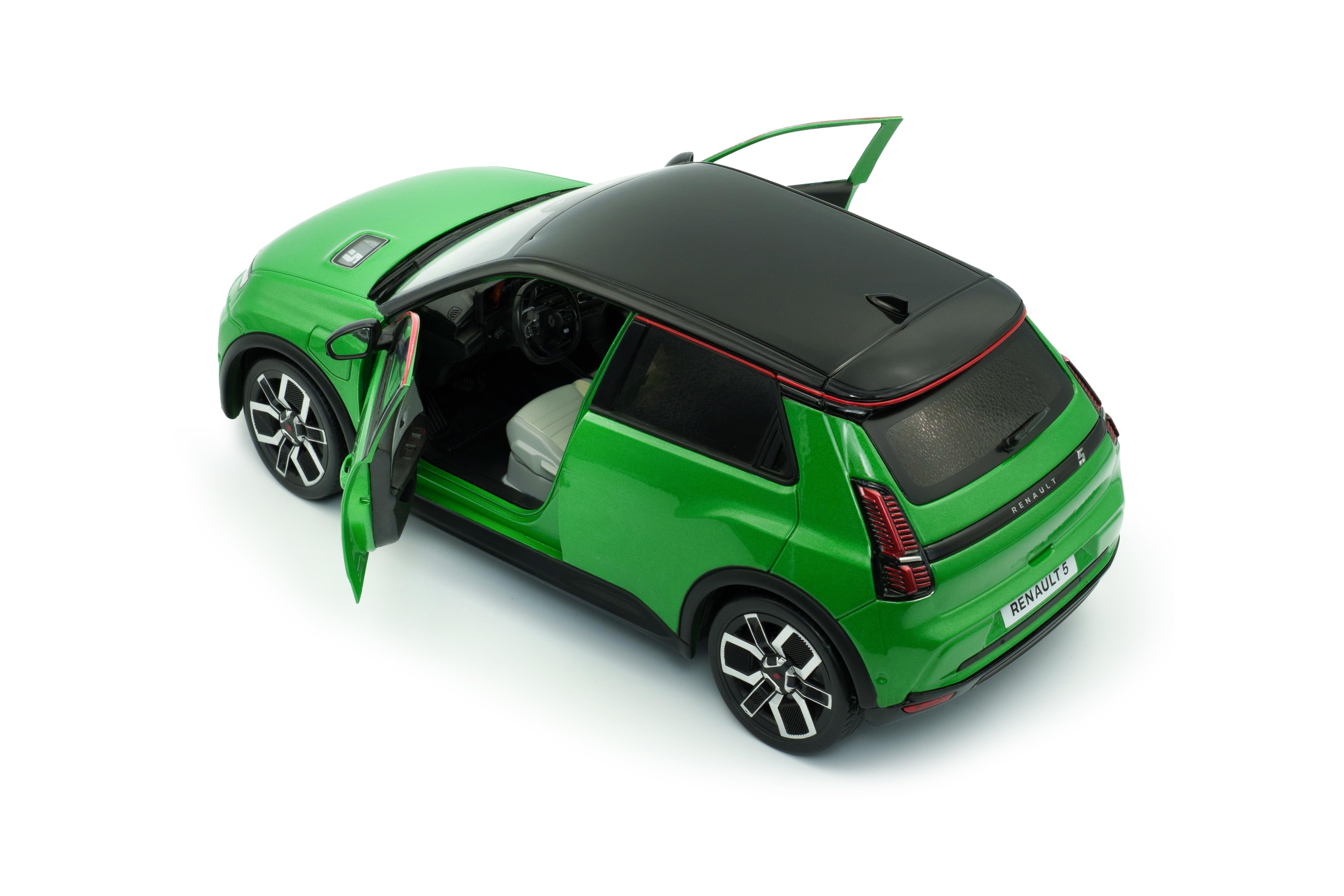 Solido S1812603 Voiture miniature collection 1/18 Renault 5 E-Tech – Vert POP – 2024