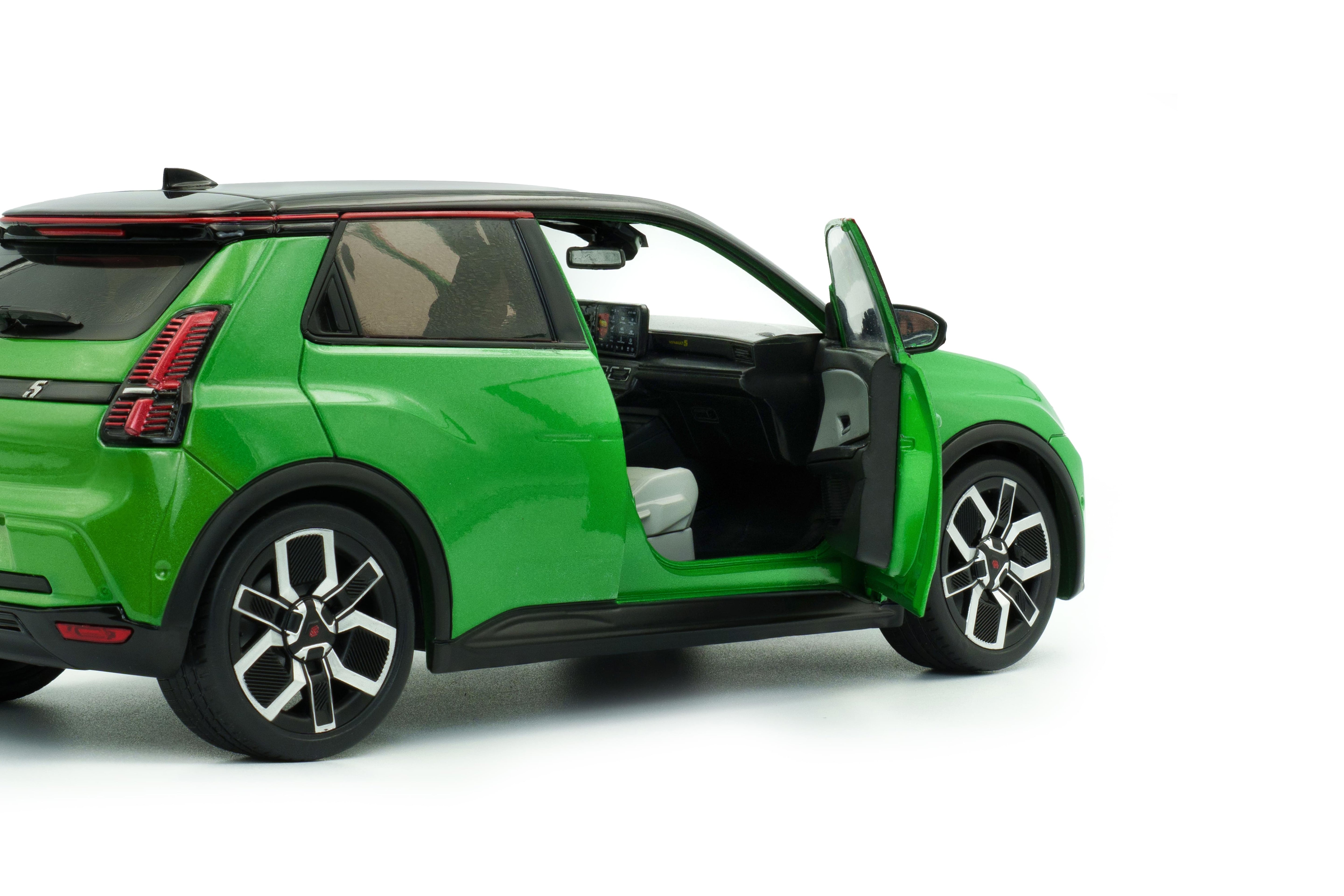Solido S1812603 Voiture miniature collection 1/18 Renault 5 E-Tech – Vert POP – 2024
