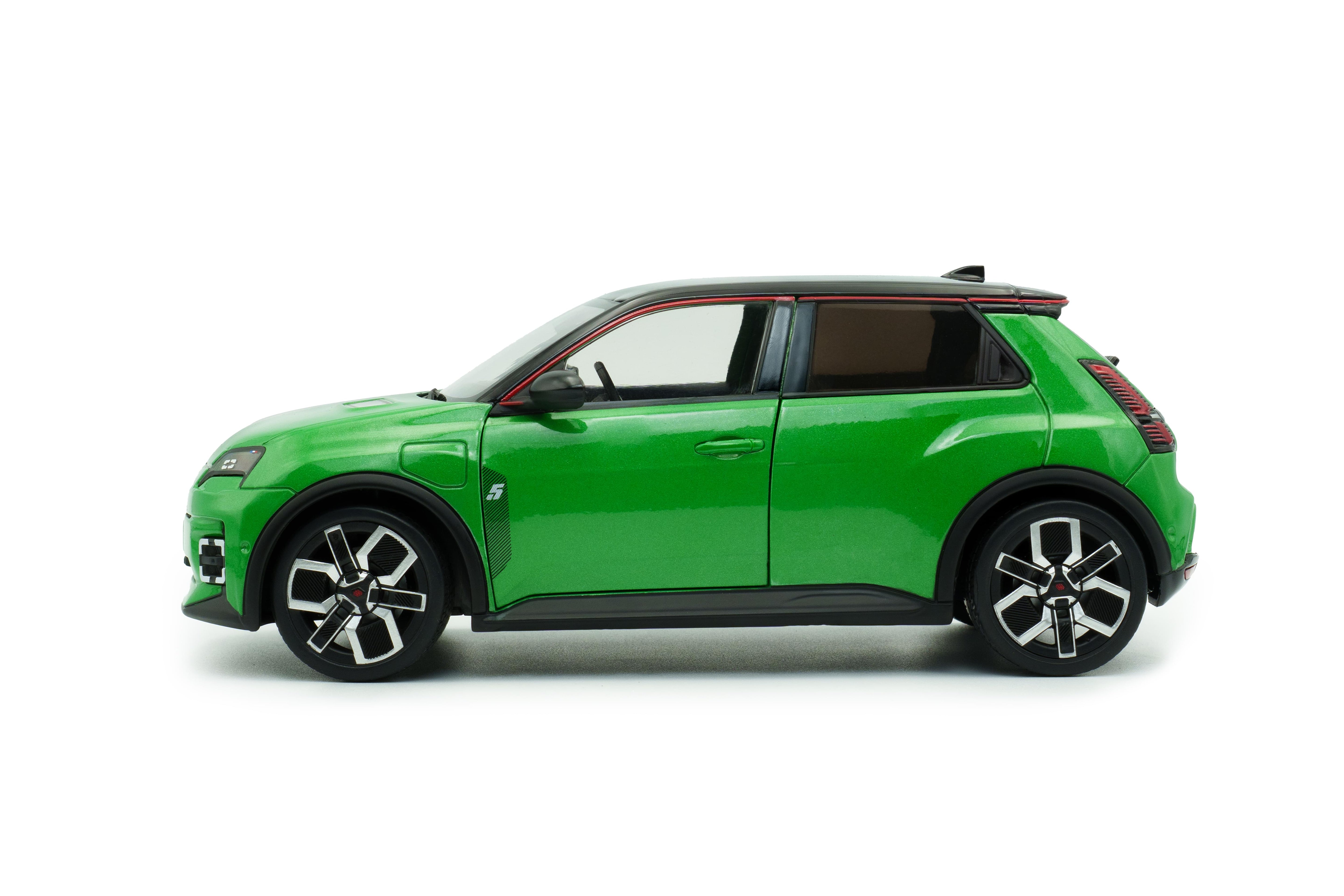 Solido S1812603 Voiture miniature collection 1/18 Renault 5 E-Tech – Vert POP – 2024