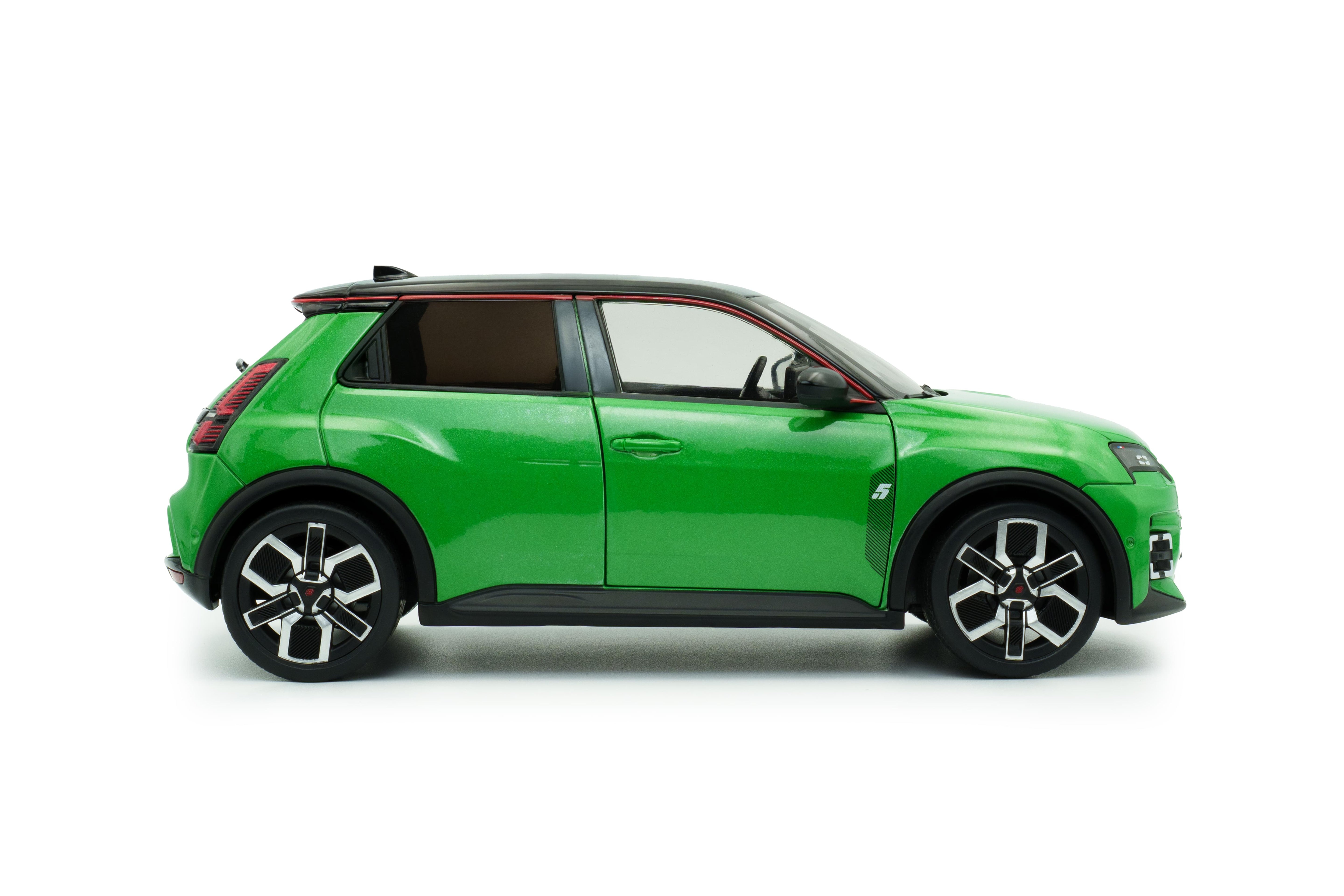 Solido S1812603 Voiture miniature collection 1/18 Renault 5 E-Tech – Vert POP – 2024