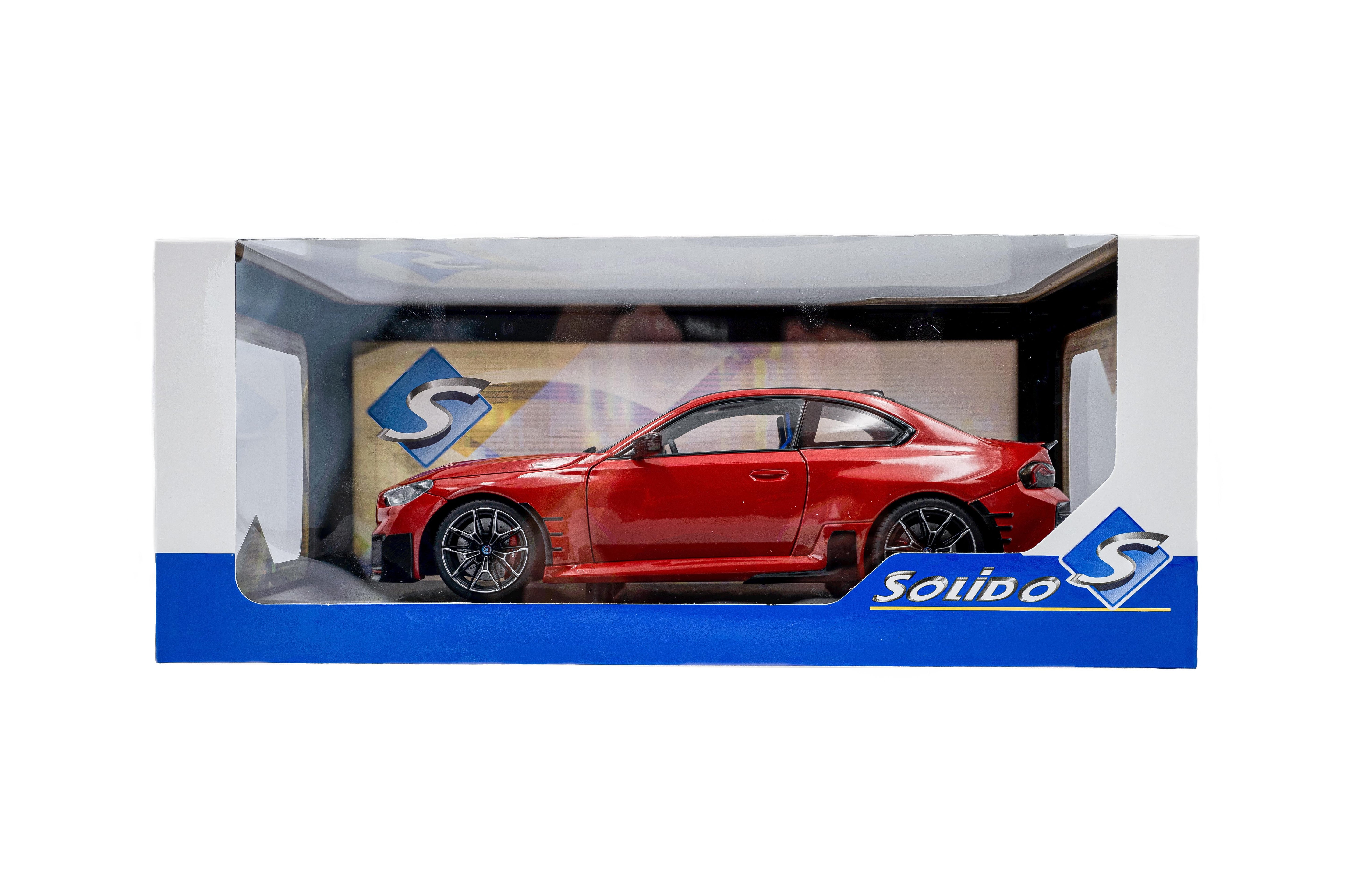 Solido S1812902 Voiture miniature collection 1/18 BMW M2 Performance parts – Toronto Red Metallised – 2024