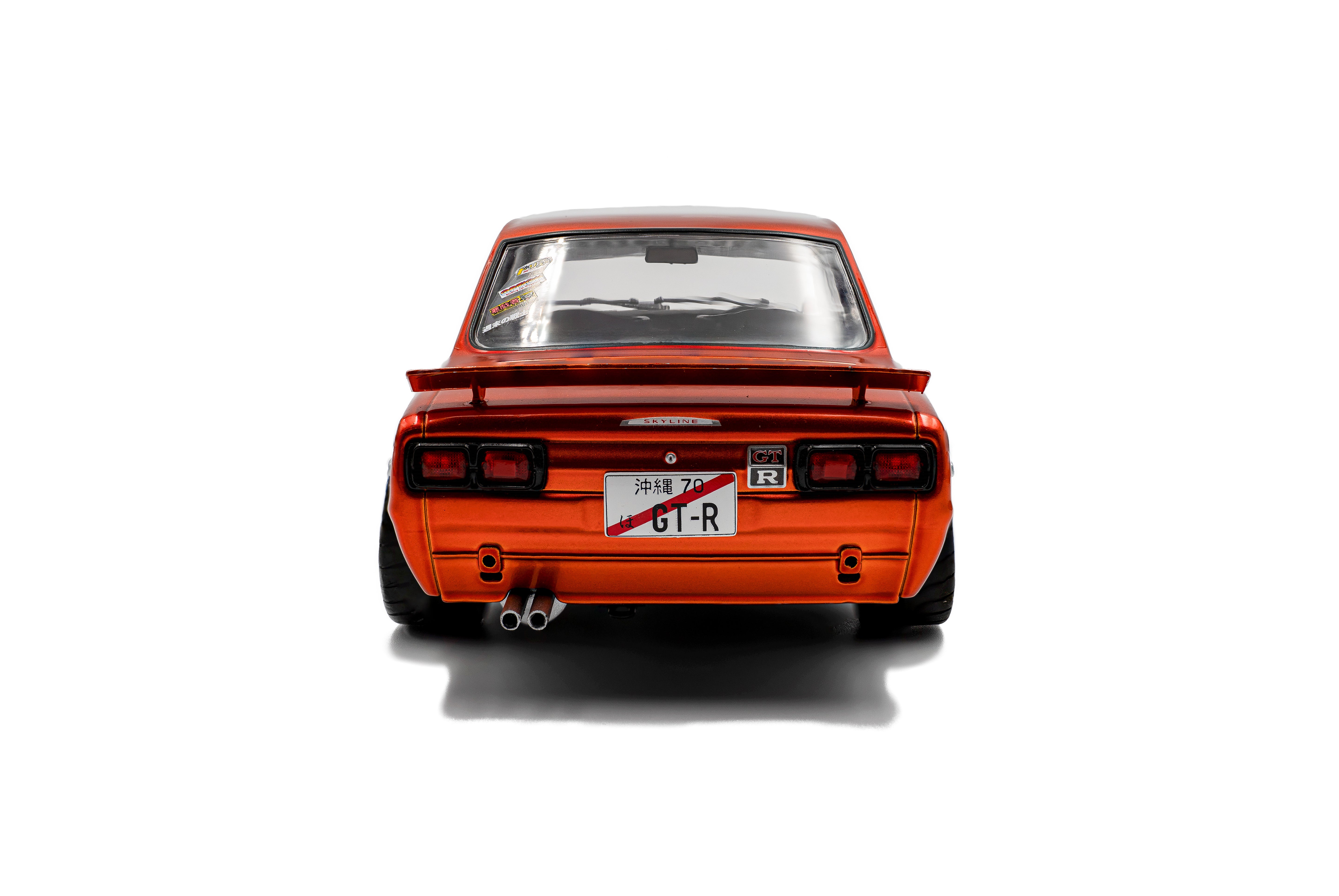 Solido S1813003 Voiture miniature collection 1/18 Nissan Skyline (C10) Hakosuka – orange metallic – 1970