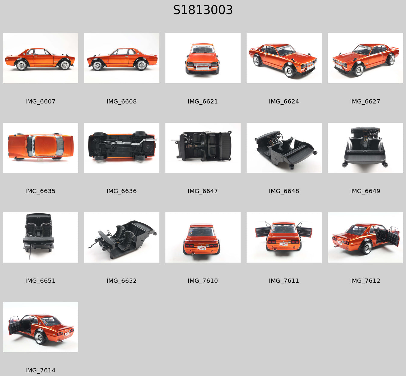 Solido S1813003 Voiture miniature collection 1/18 Nissan Skyline (C10) Hakosuka – orange metallic – 1970