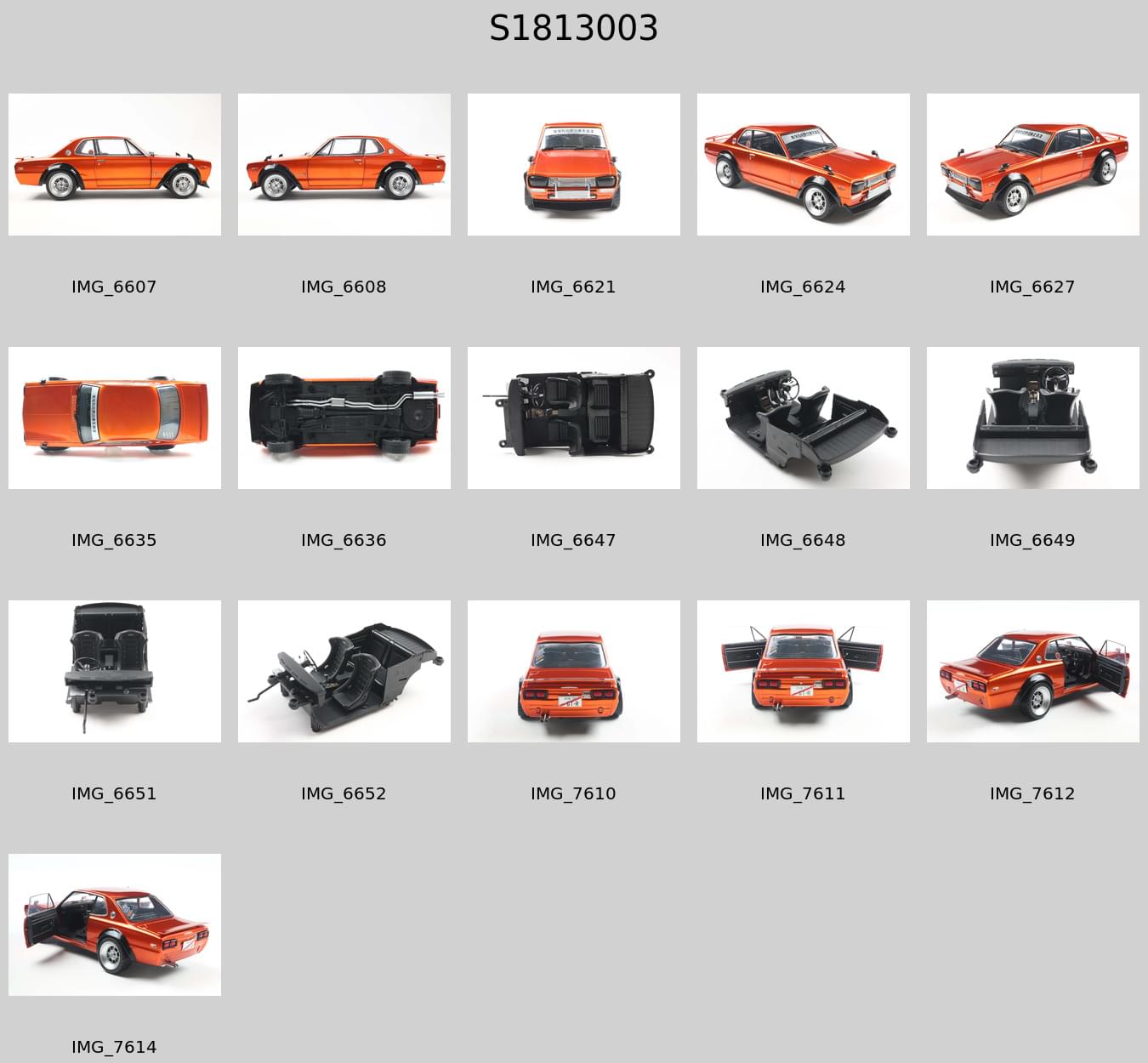 Solido S1813003 Voiture miniature collection 1/18 Nissan Skyline (C10) Hakosuka – orange metallic – 1970
