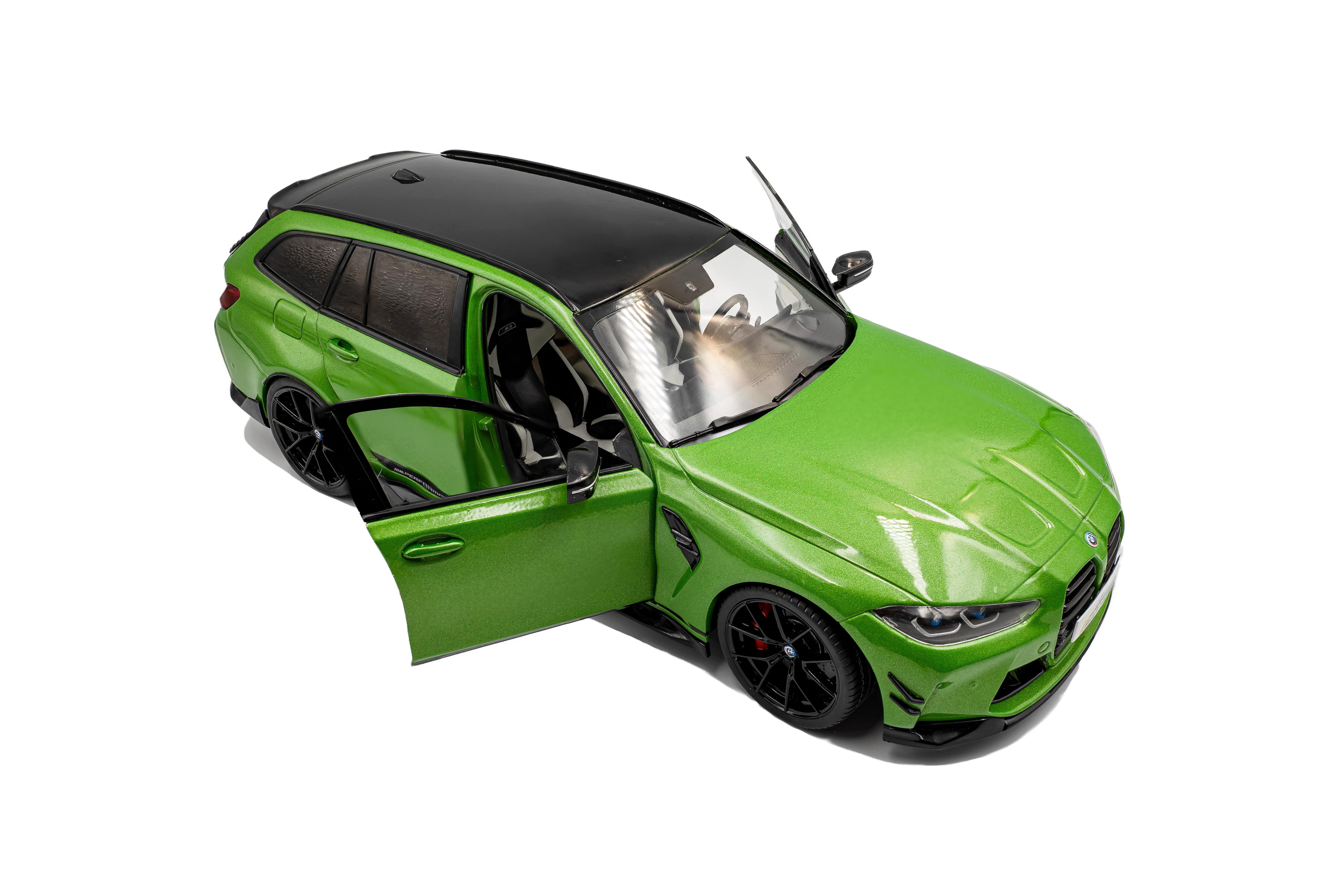 Solido S1813703 Voiture miniature collection 1/18 BMW Touring performance parts – Green Metallic – 2024