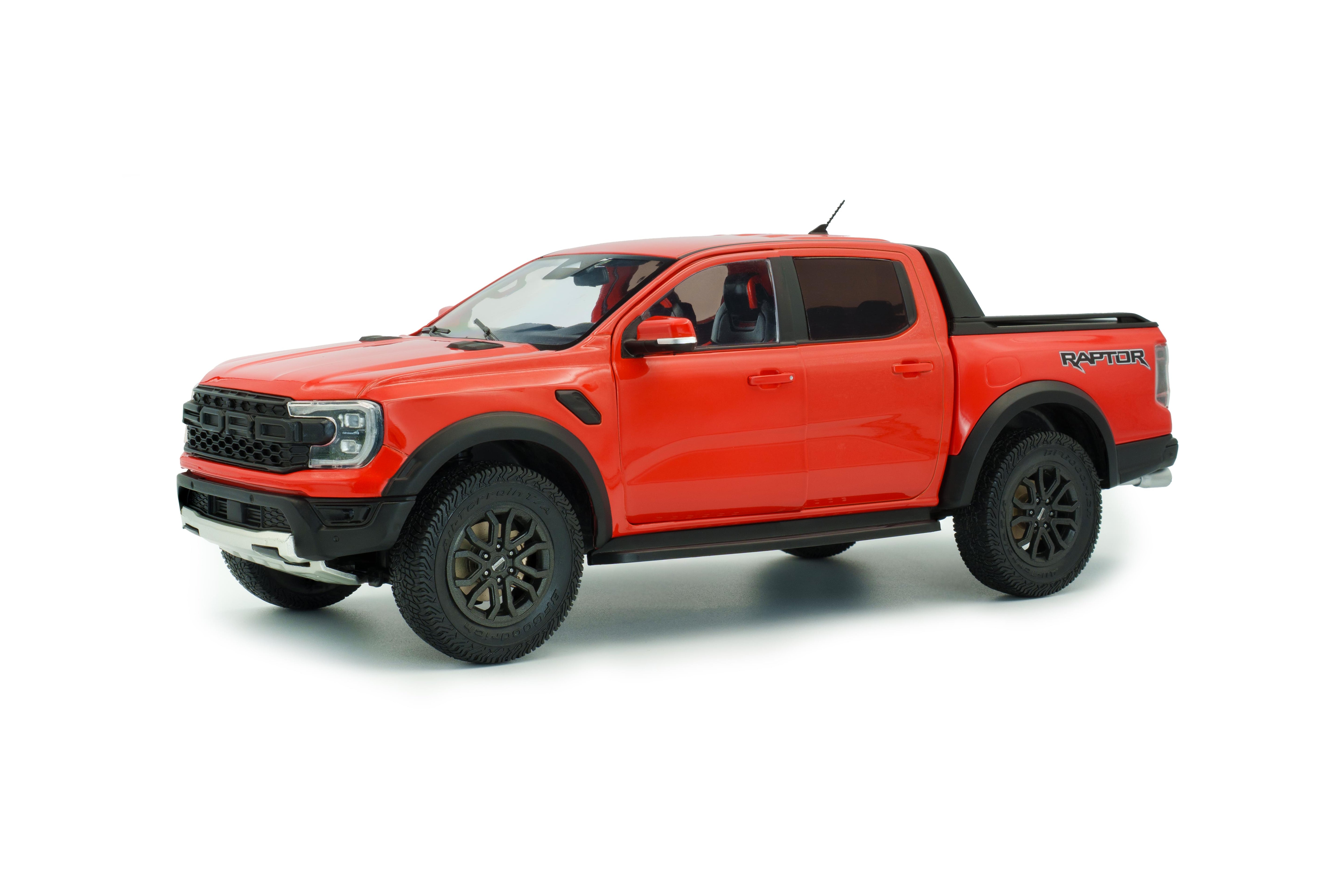Solido S1813901 Voiture miniature collection 1/18 Ford Ranger Raptor – Orange Raptor – 2024