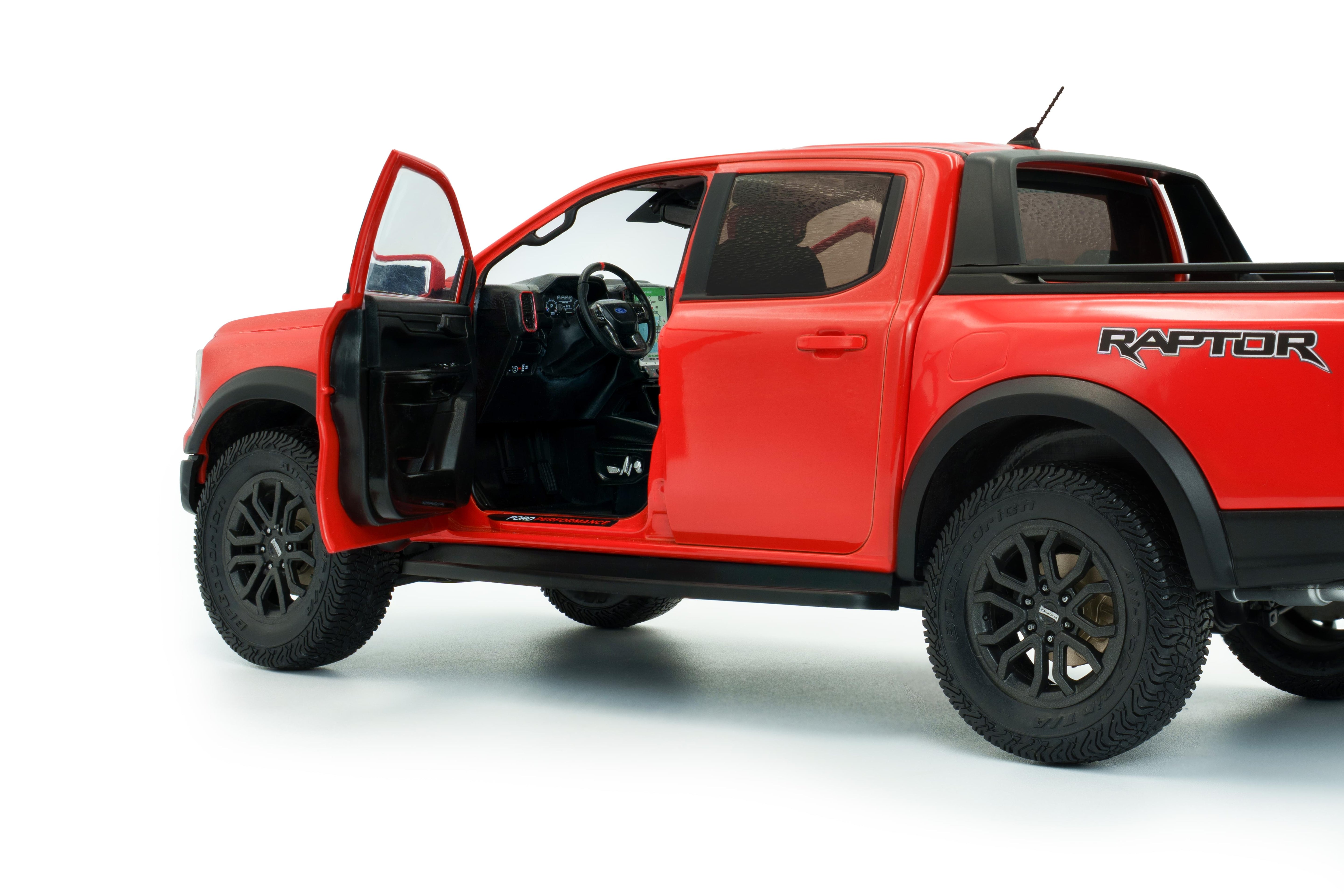 Solido S1813901 Voiture miniature collection 1/18 Ford Ranger Raptor – Orange Raptor – 2024