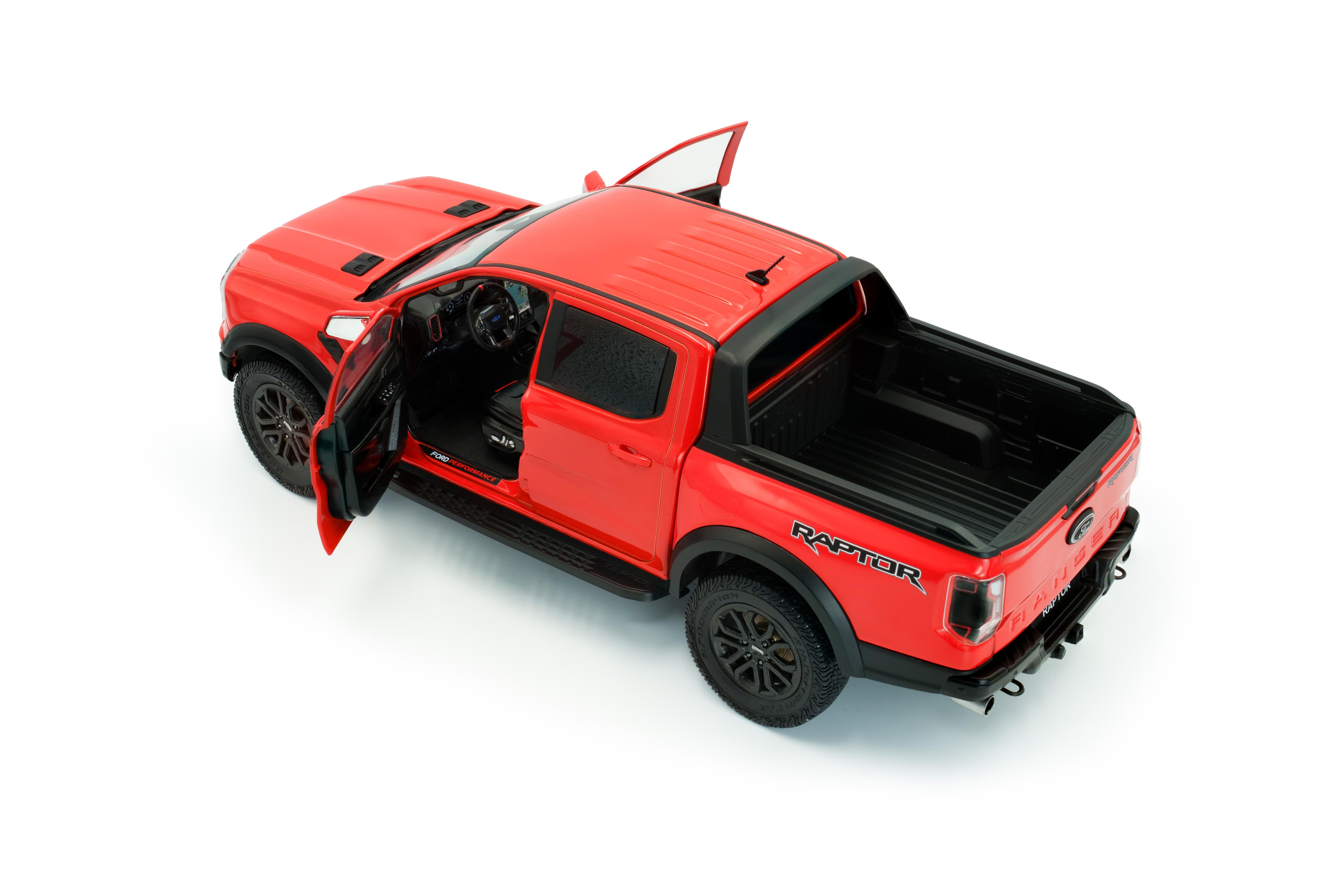 Solido S1813901 Voiture miniature collection 1/18 Ford Ranger Raptor – Orange Raptor – 2024