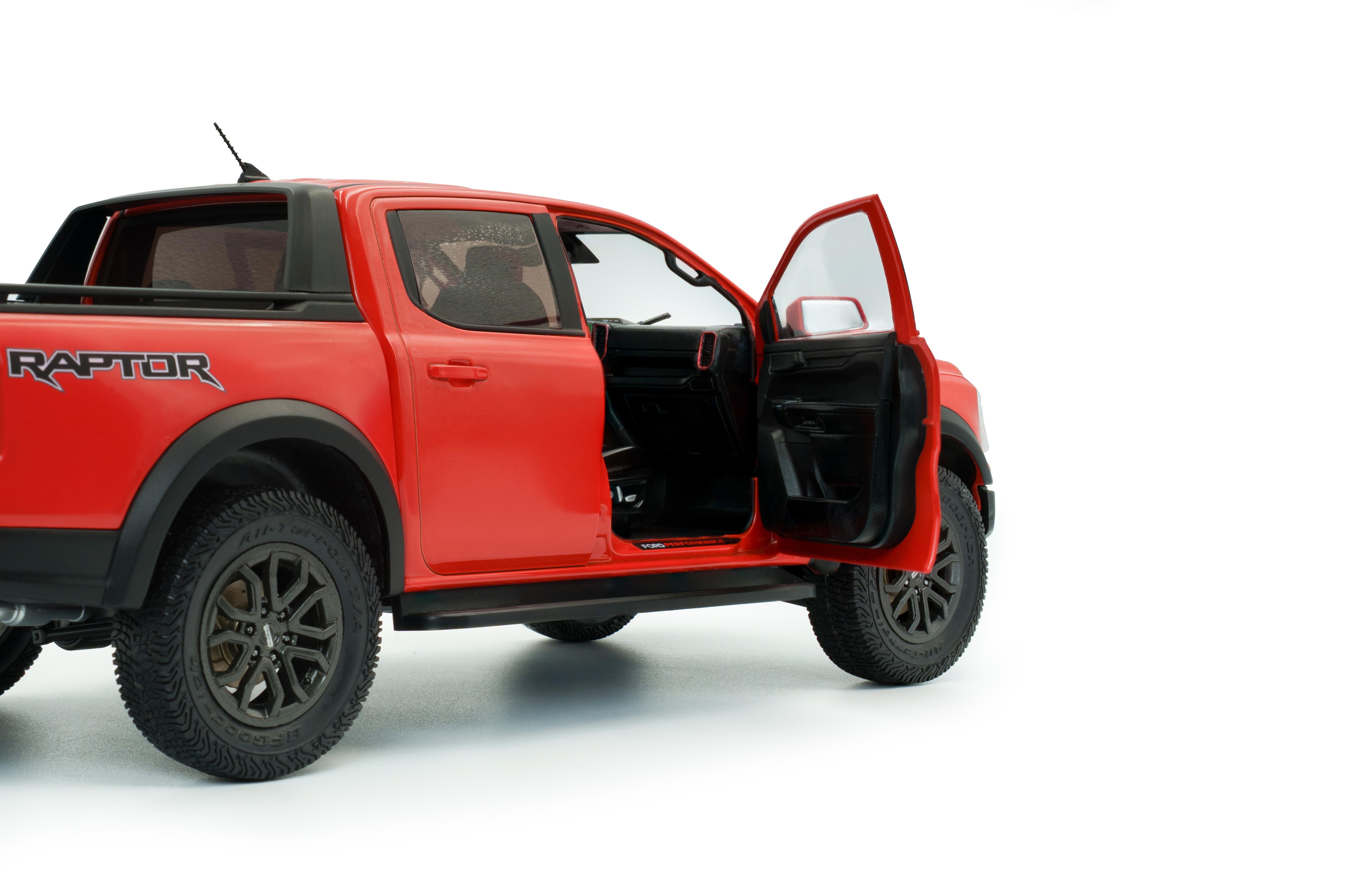Solido S1813901 Voiture miniature collection 1/18 Ford Ranger Raptor – Orange Raptor – 2024