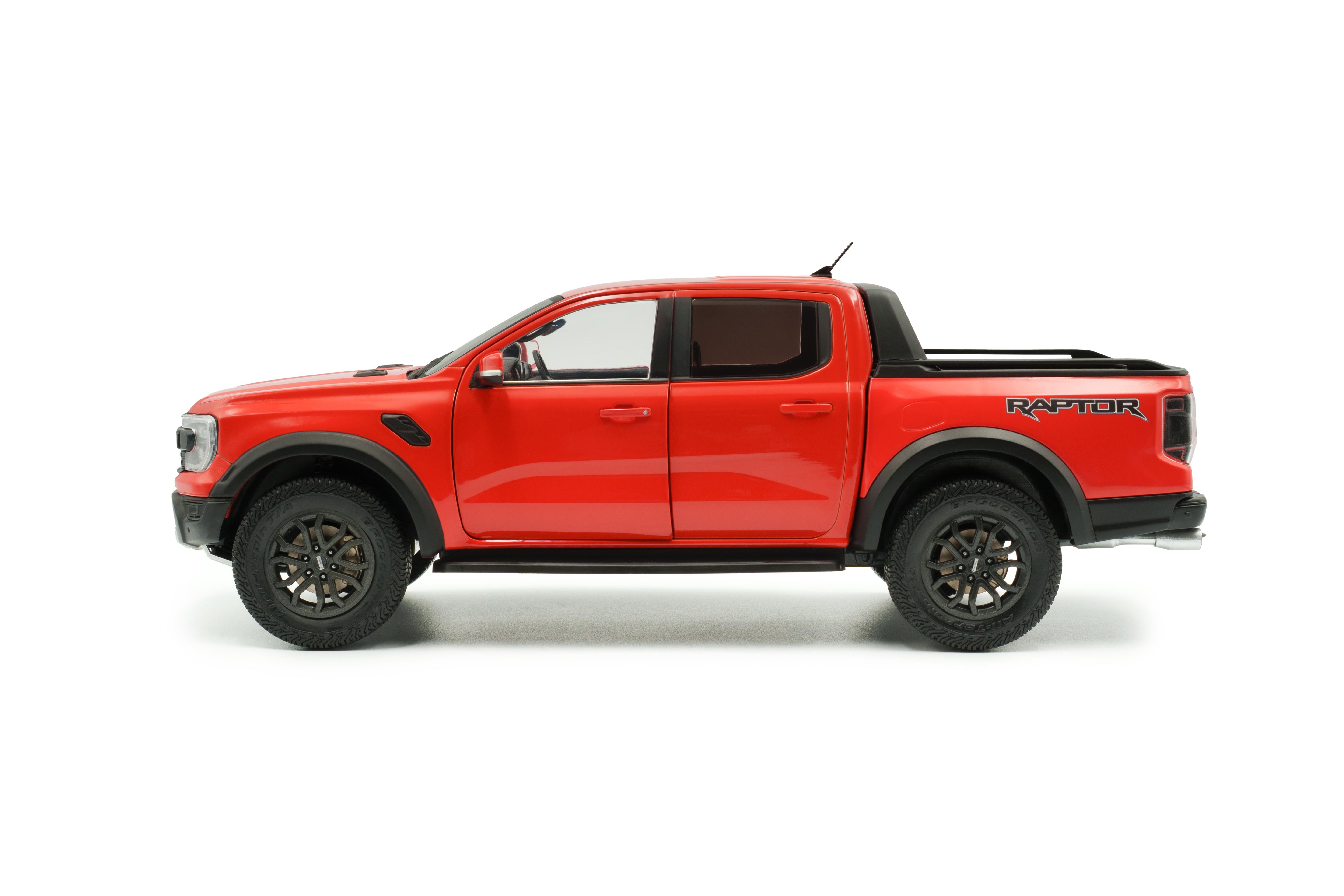 Solido S1813901 Voiture miniature collection 1/18 Ford Ranger Raptor – Orange Raptor – 2024