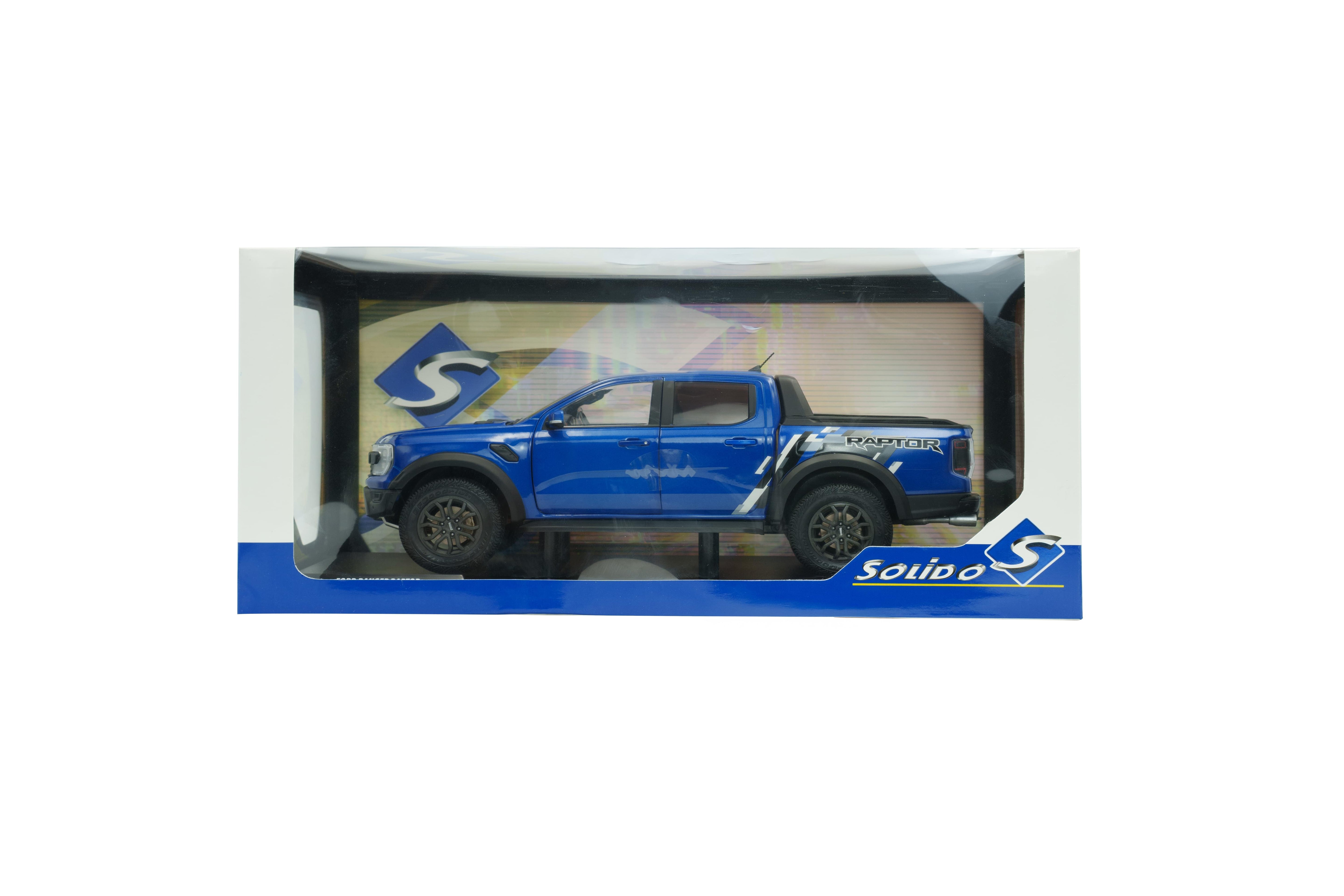 Solido S1813902 Voiture miniature collection 1/18 Ford Ranger Raptor – bleu Raptor – 2024