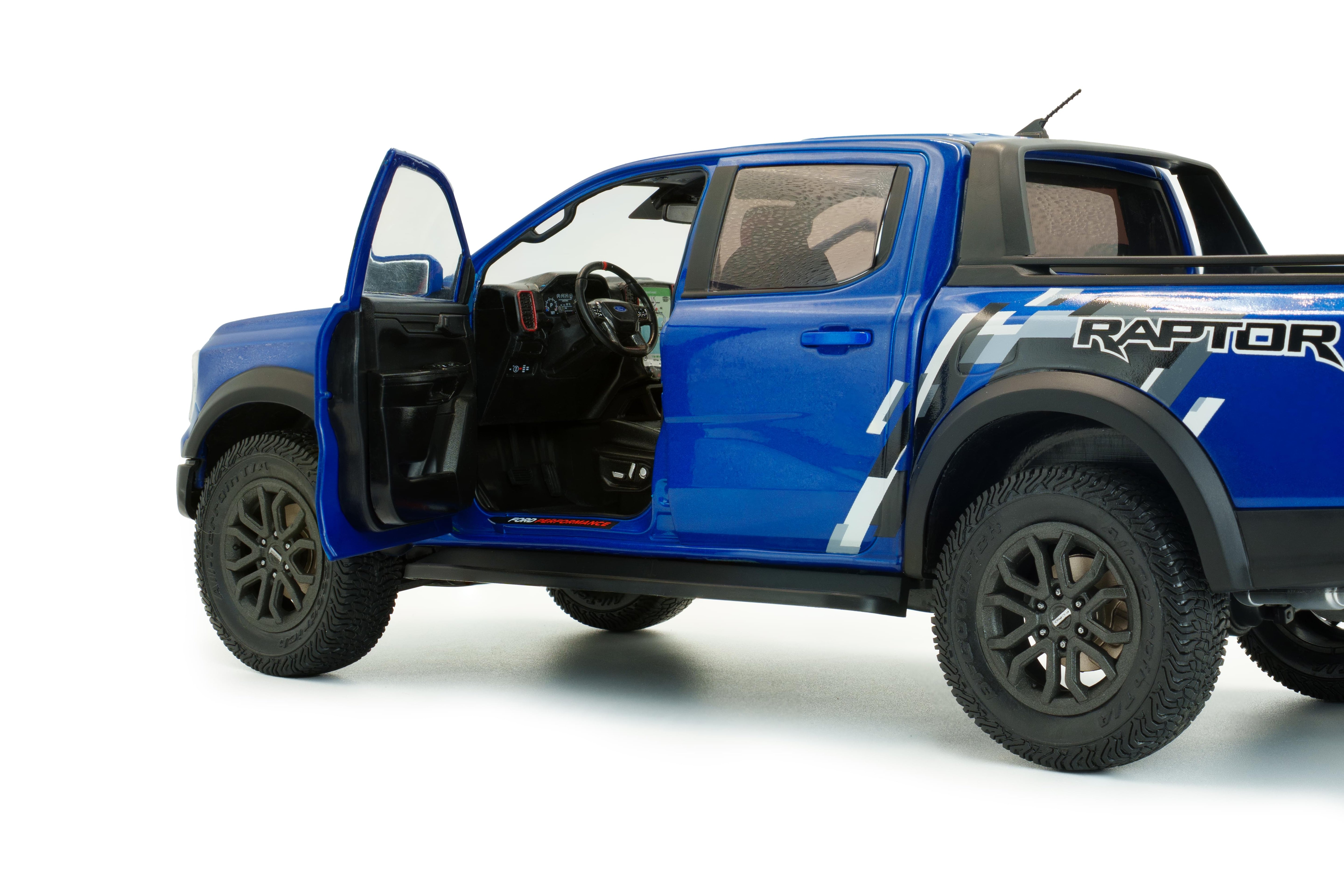 Solido S1813902 Voiture miniature collection 1/18 Ford Ranger Raptor – bleu Raptor – 2024