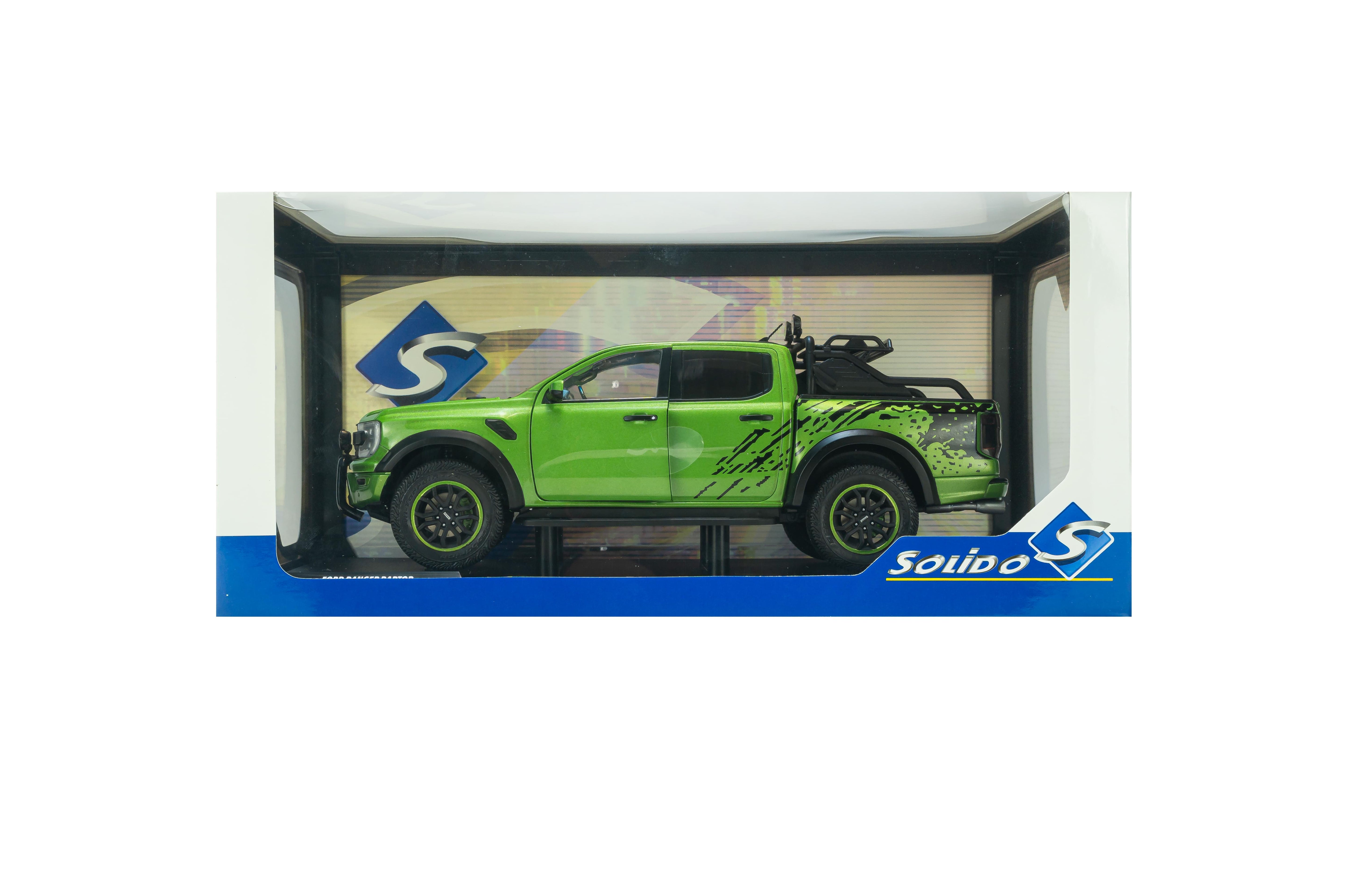 Solido S1813903 Voiture miniature collection 1/18 Ford Ranger Raptor Metallic vert 2024